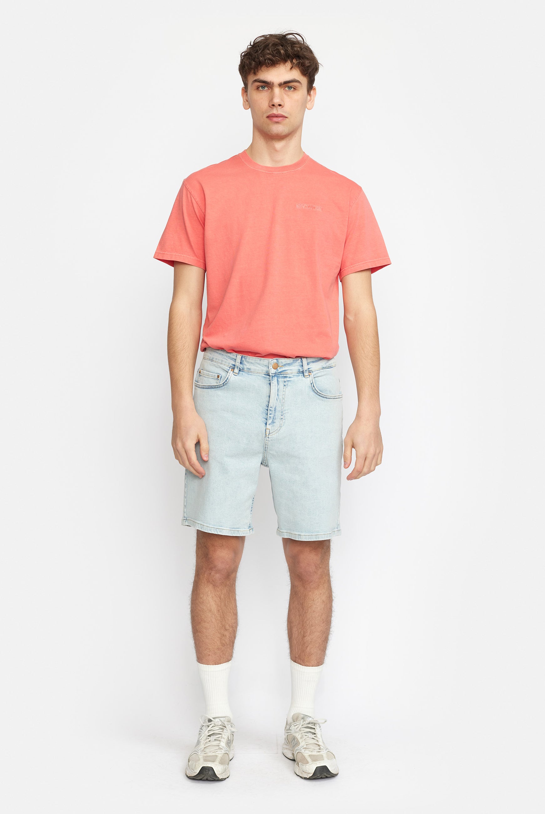 Revolution Loose-fit Denim Shorts Shorts Blue