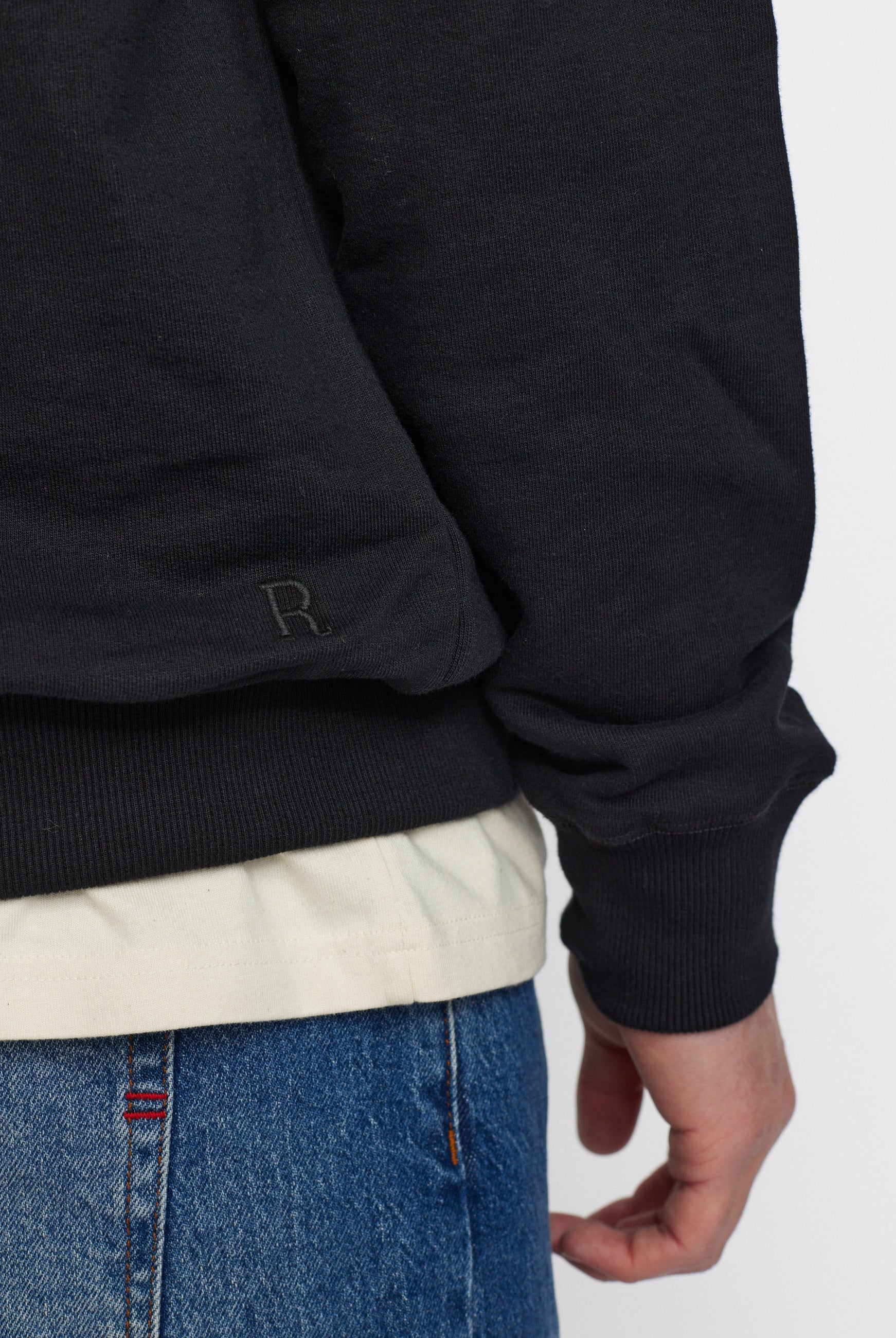 Revolution Loose Crewneck Sweatshirts Black