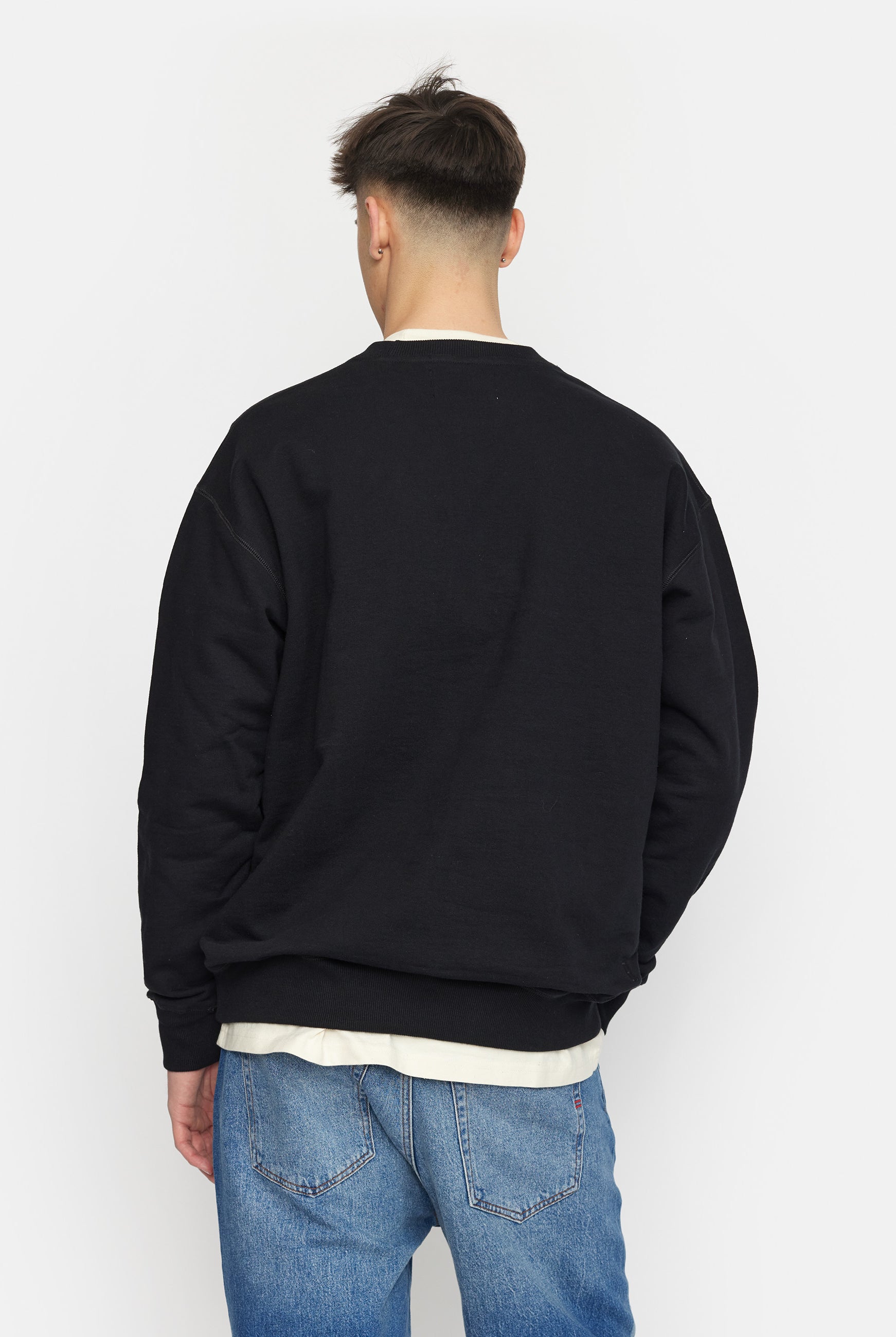 Revolution Loose Crewneck Sweatshirts Black