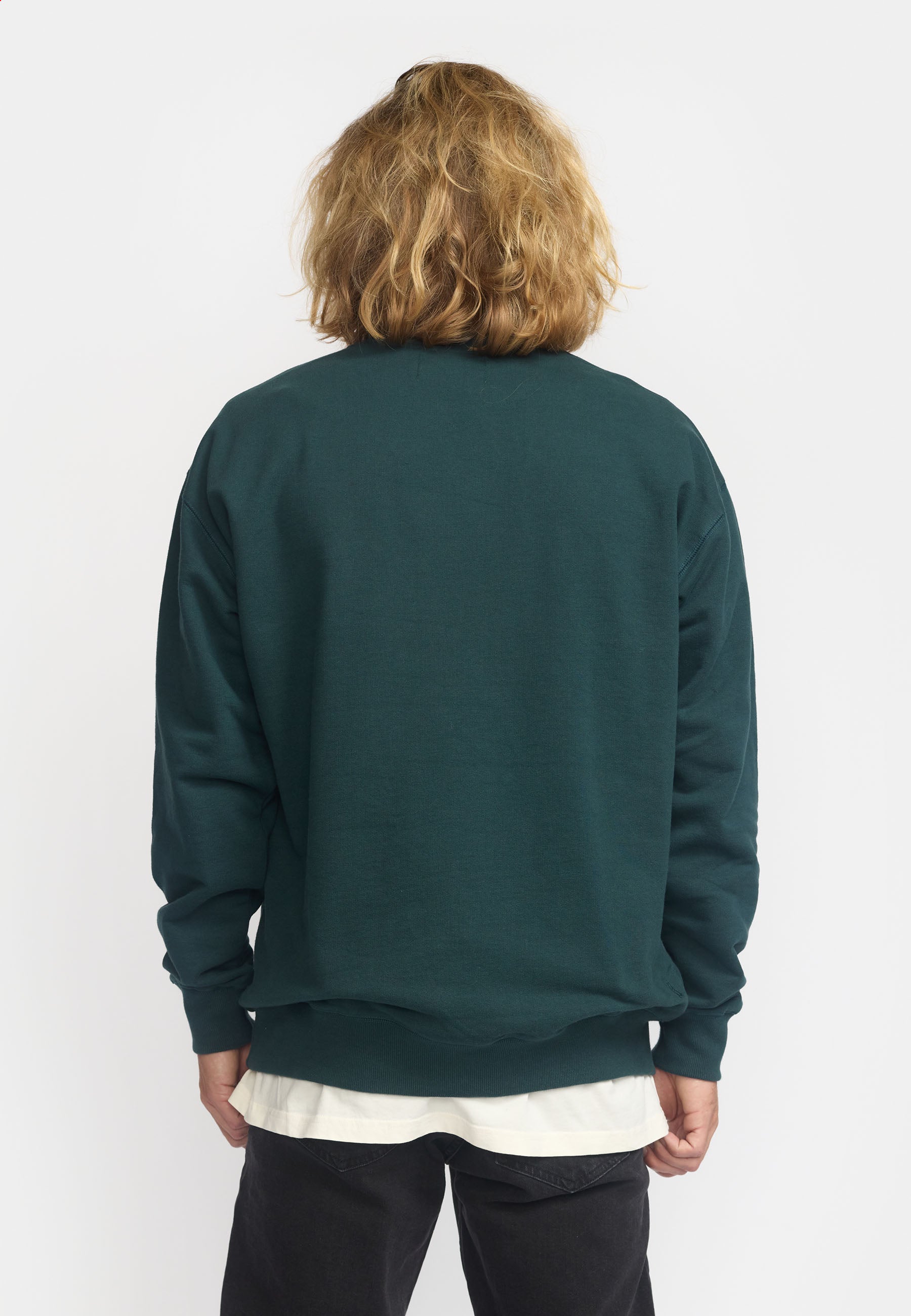 Revolution Loose Crewneck Sweatshirts Darkgreen