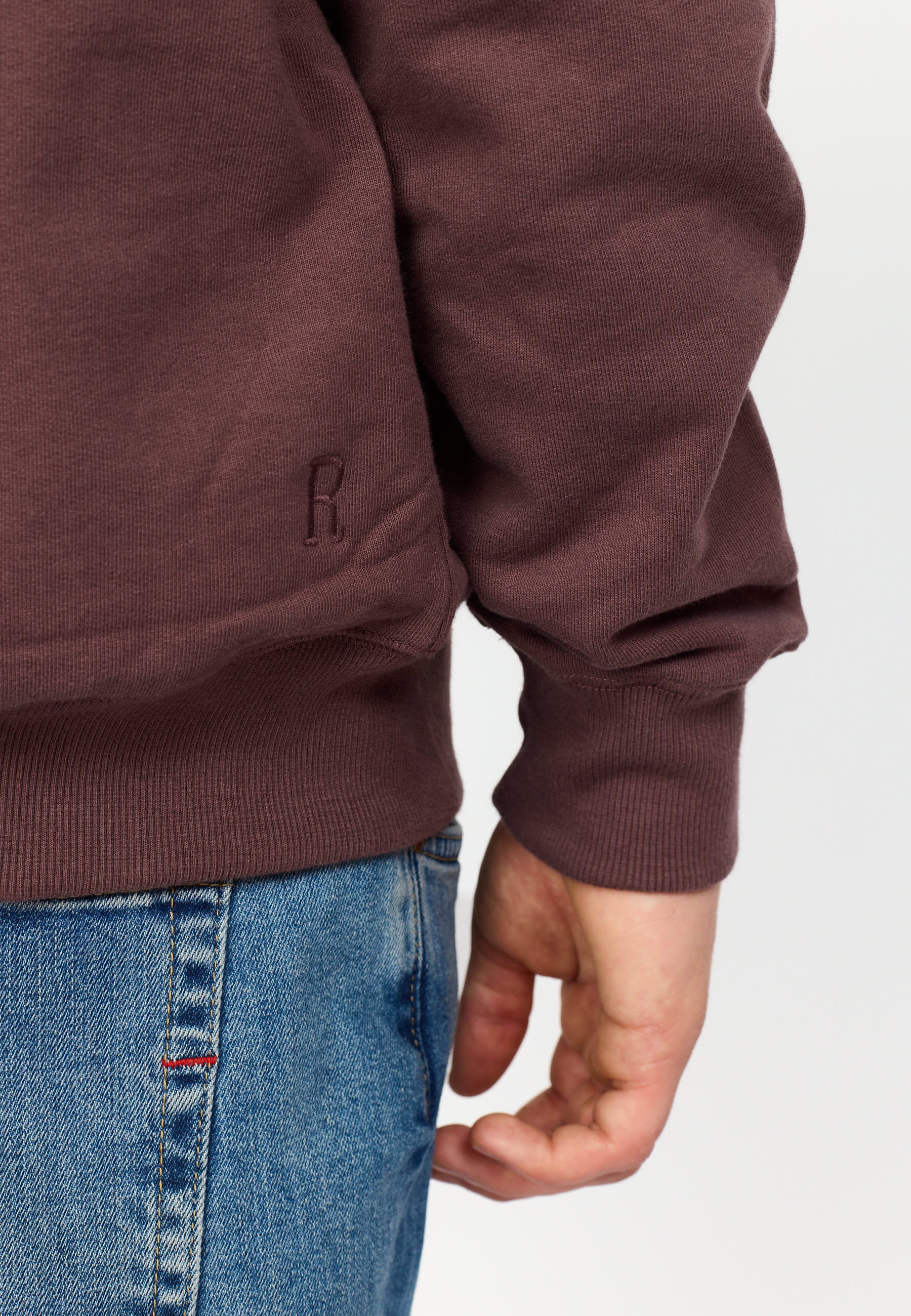Revolution Loose Crewneck Sweatshirts Dustpurple