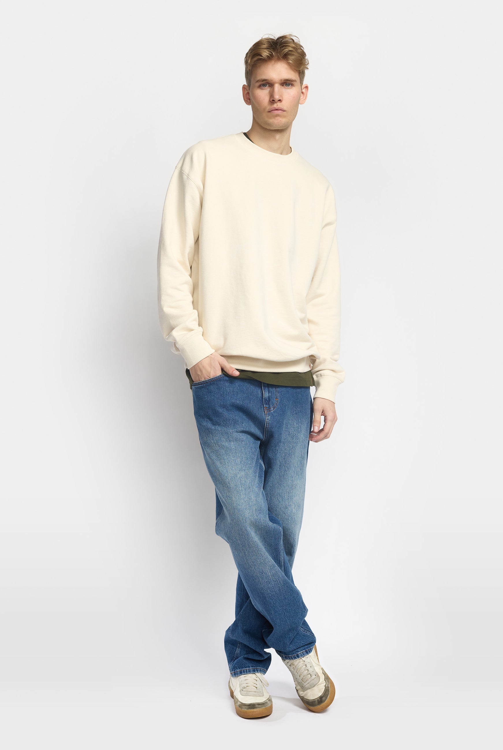 Revolution Loose Crewneck Sweatshirts Offwhite