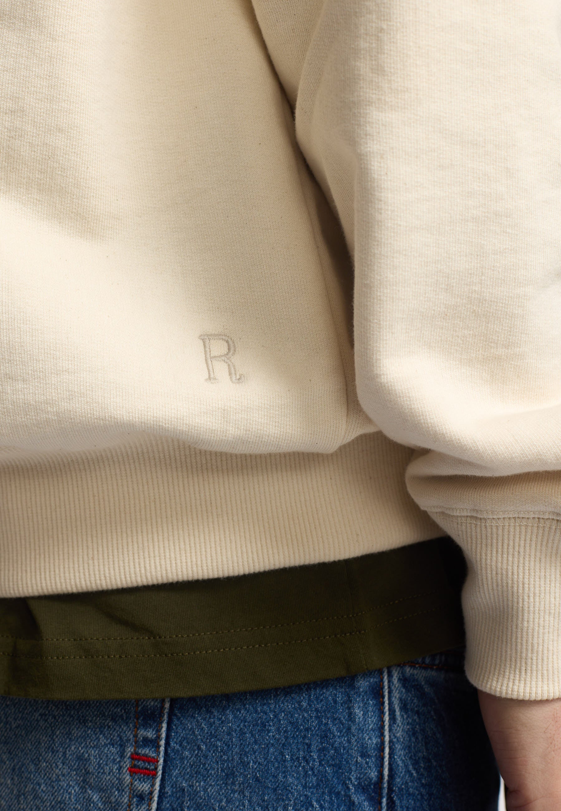 Revolution Loose Crewneck Sweatshirts Offwhite