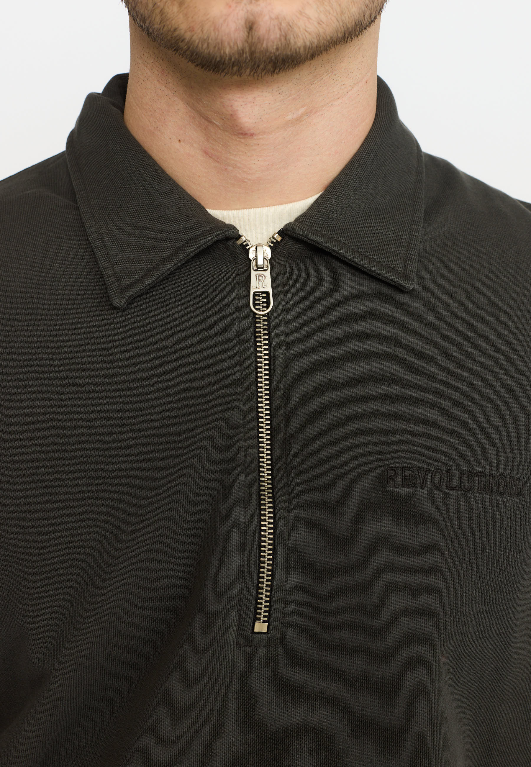 Revolution Loose Half-zip Sweatshirt Sweatshirts Black