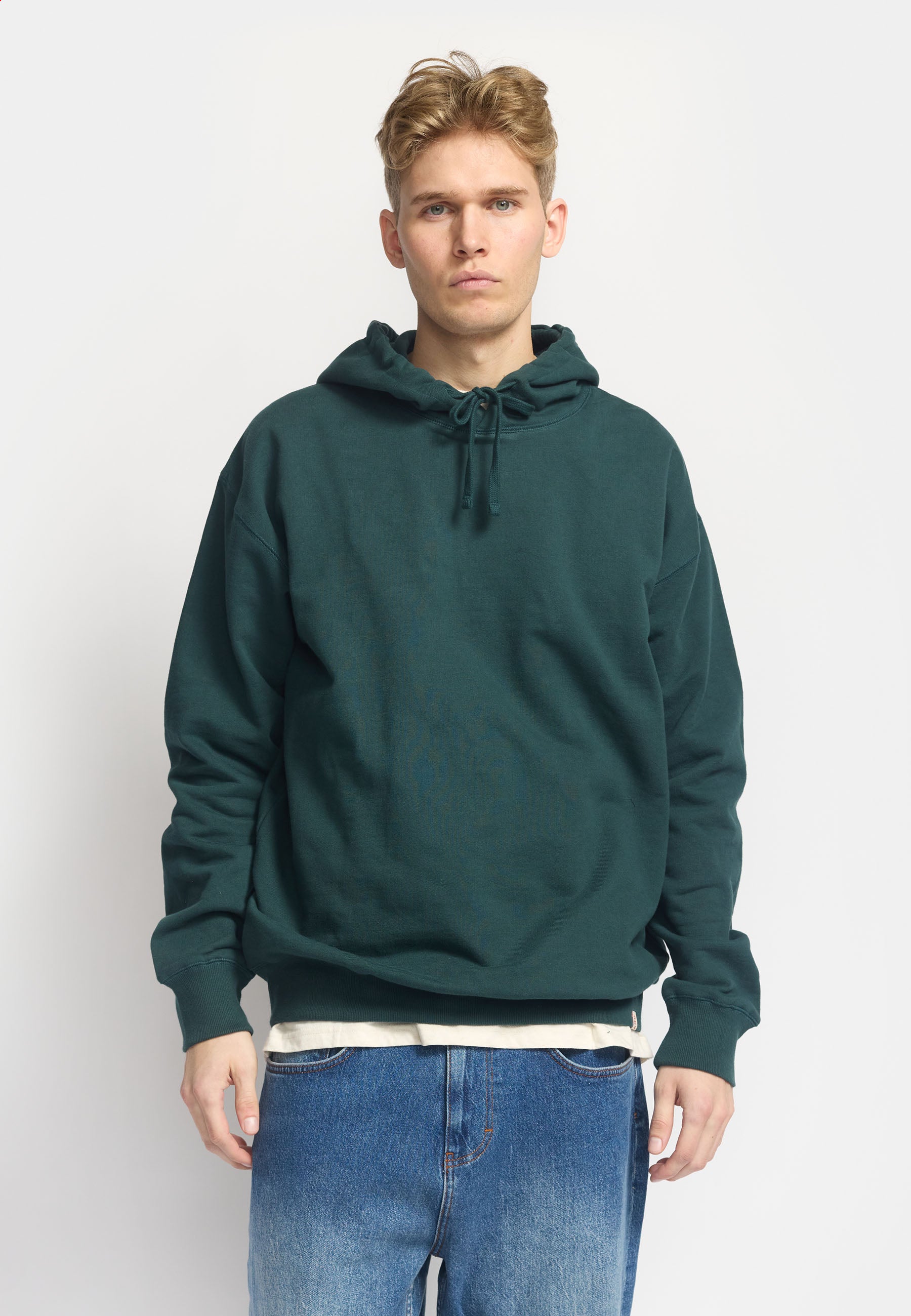 Revolution Loose Hoodie Sweatshirts Darkgreen