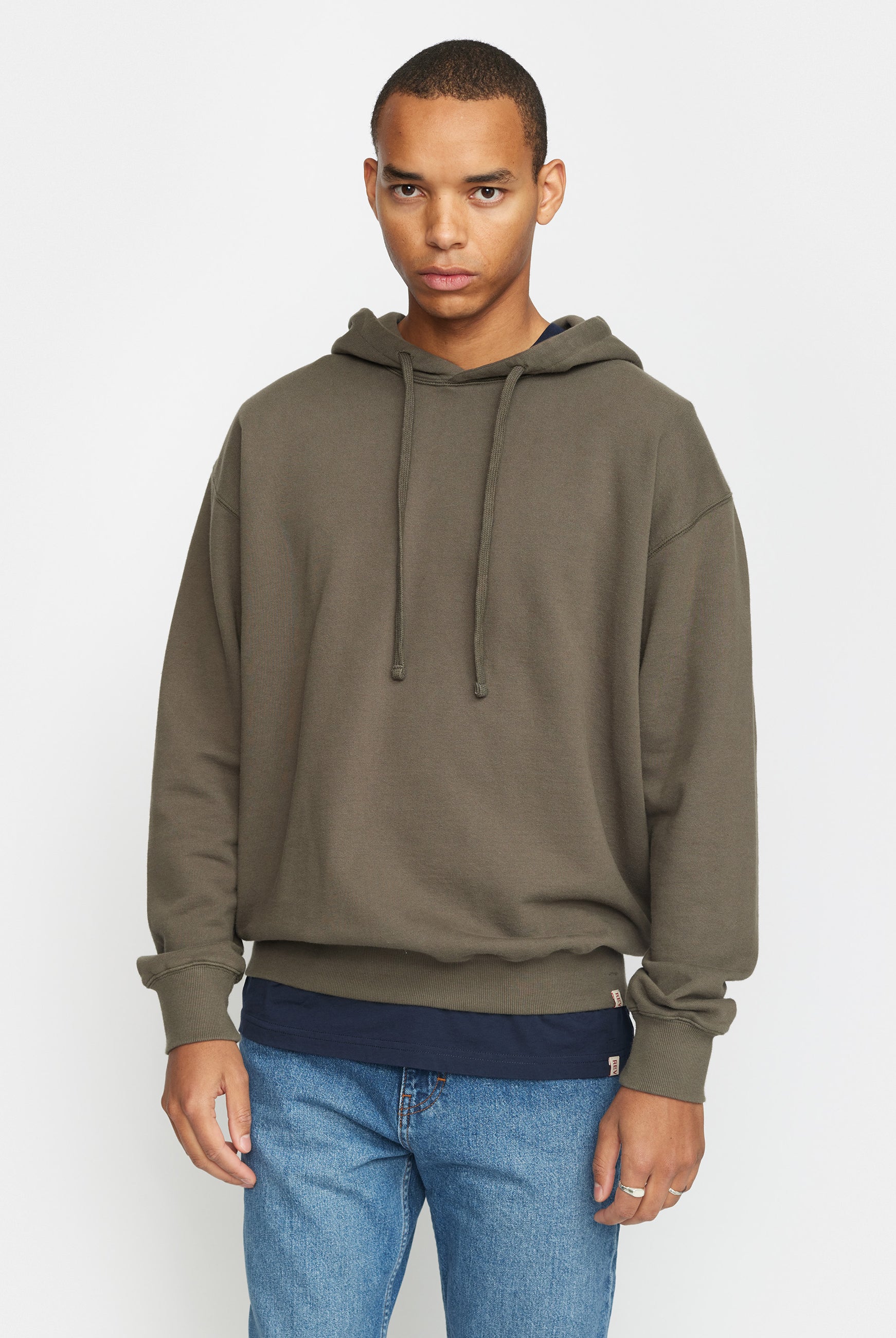 Revolution Loose Hoodie Sweatshirts Grey