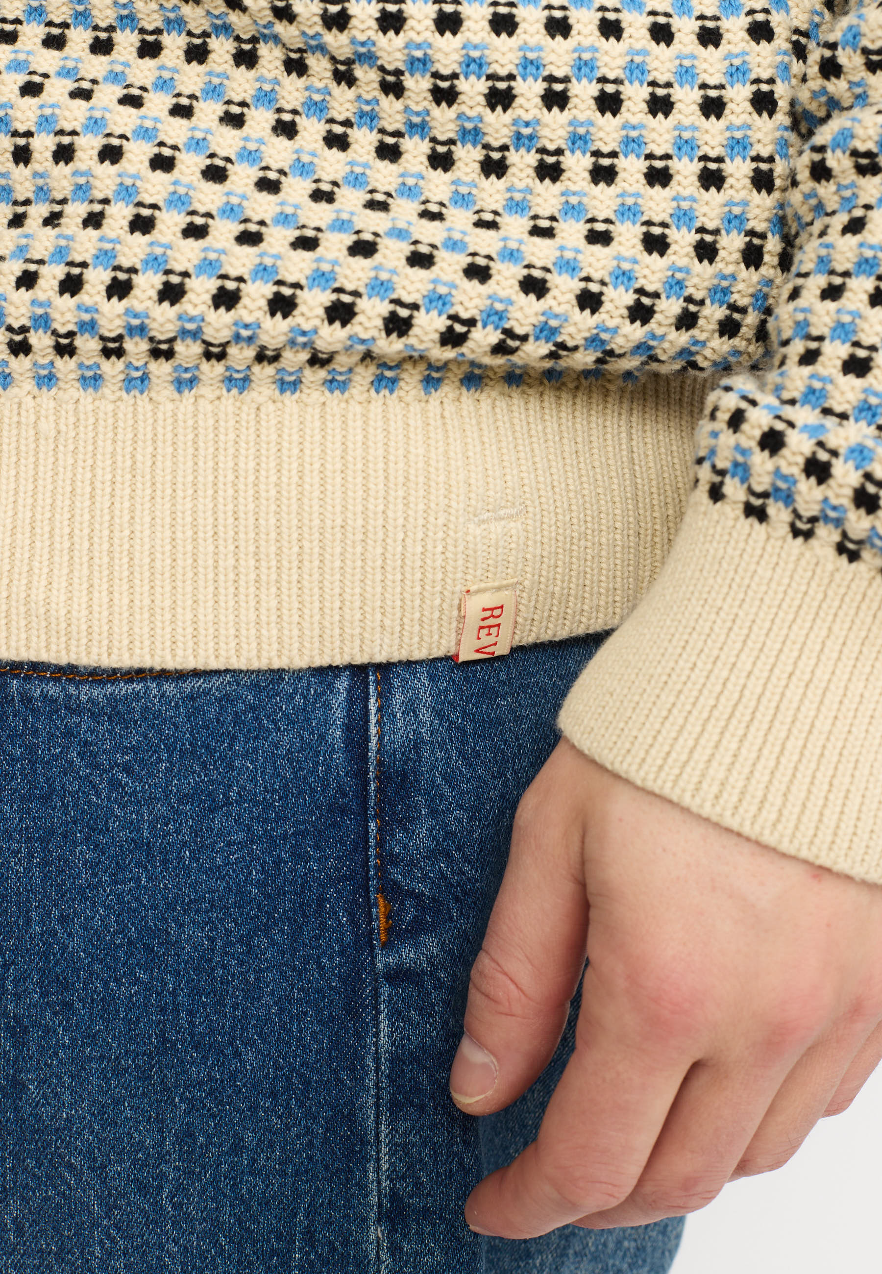 Revolution Loose Knit Sweater Knitwear Black