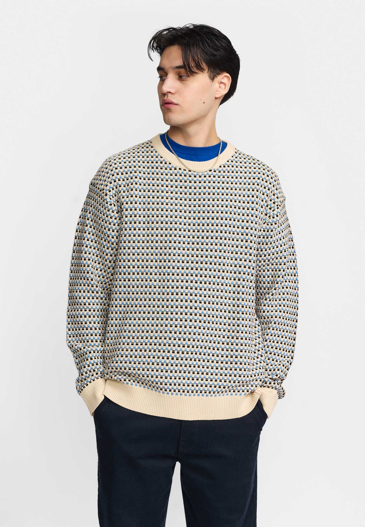 Revolution Loose Knit Sweater Knitwear Black