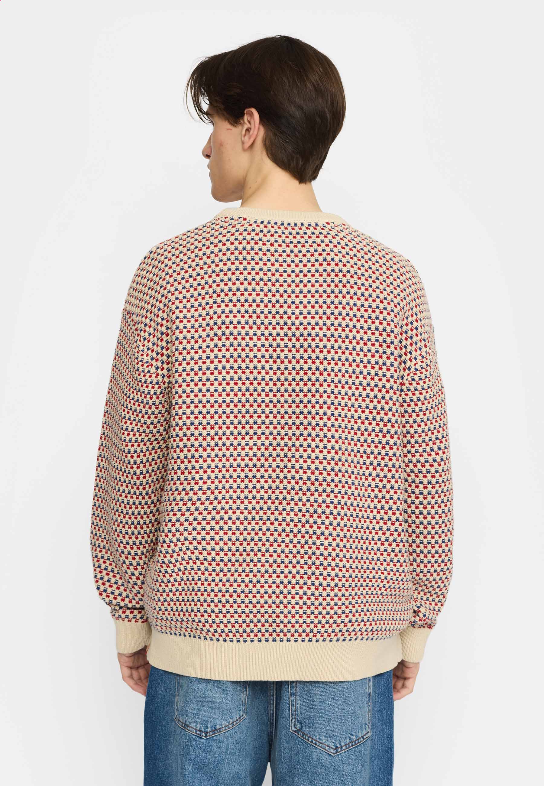 Revolution Loose Knit Sweater Knitwear Red