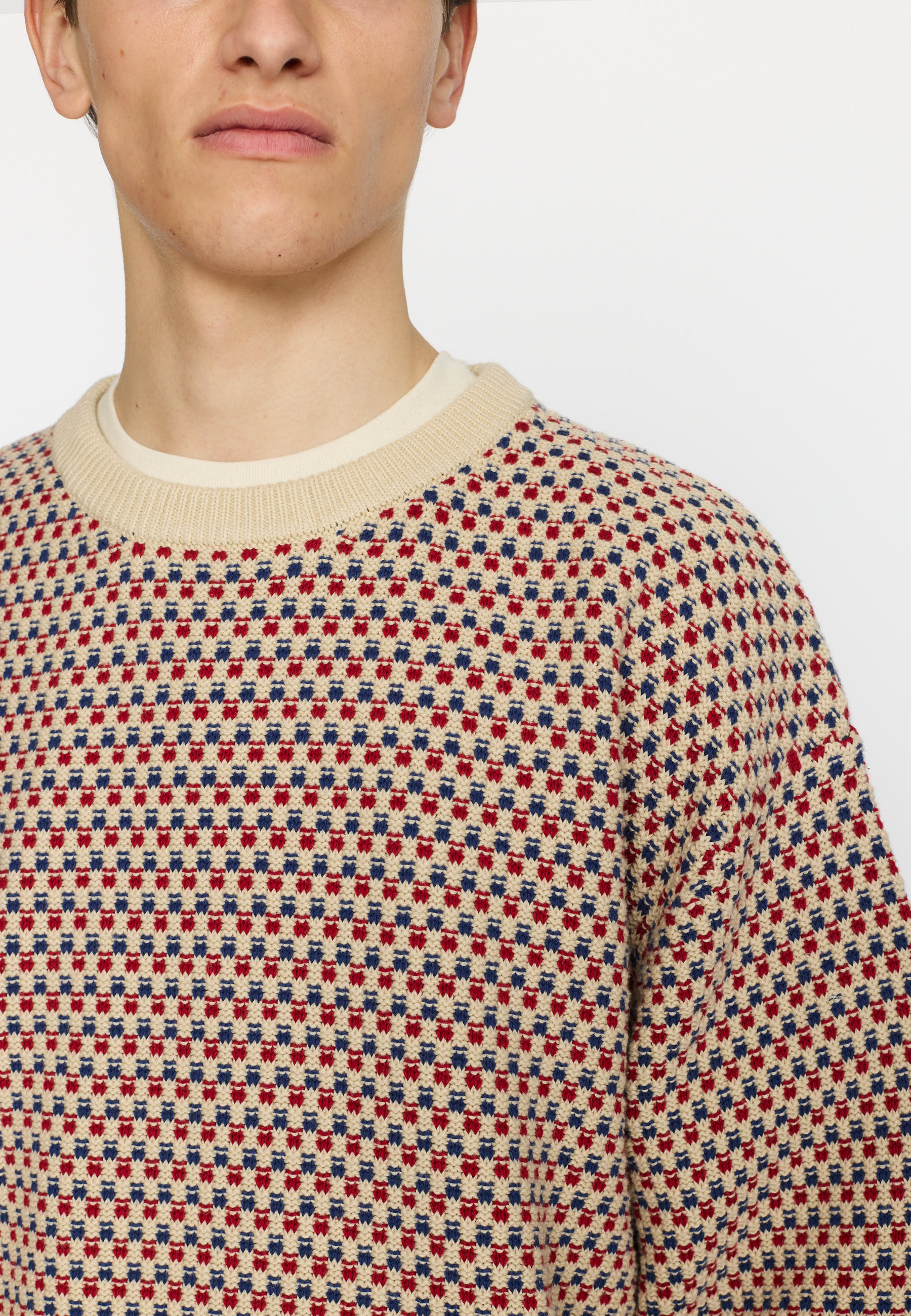 Revolution Loose Knit Sweater Knitwear Red