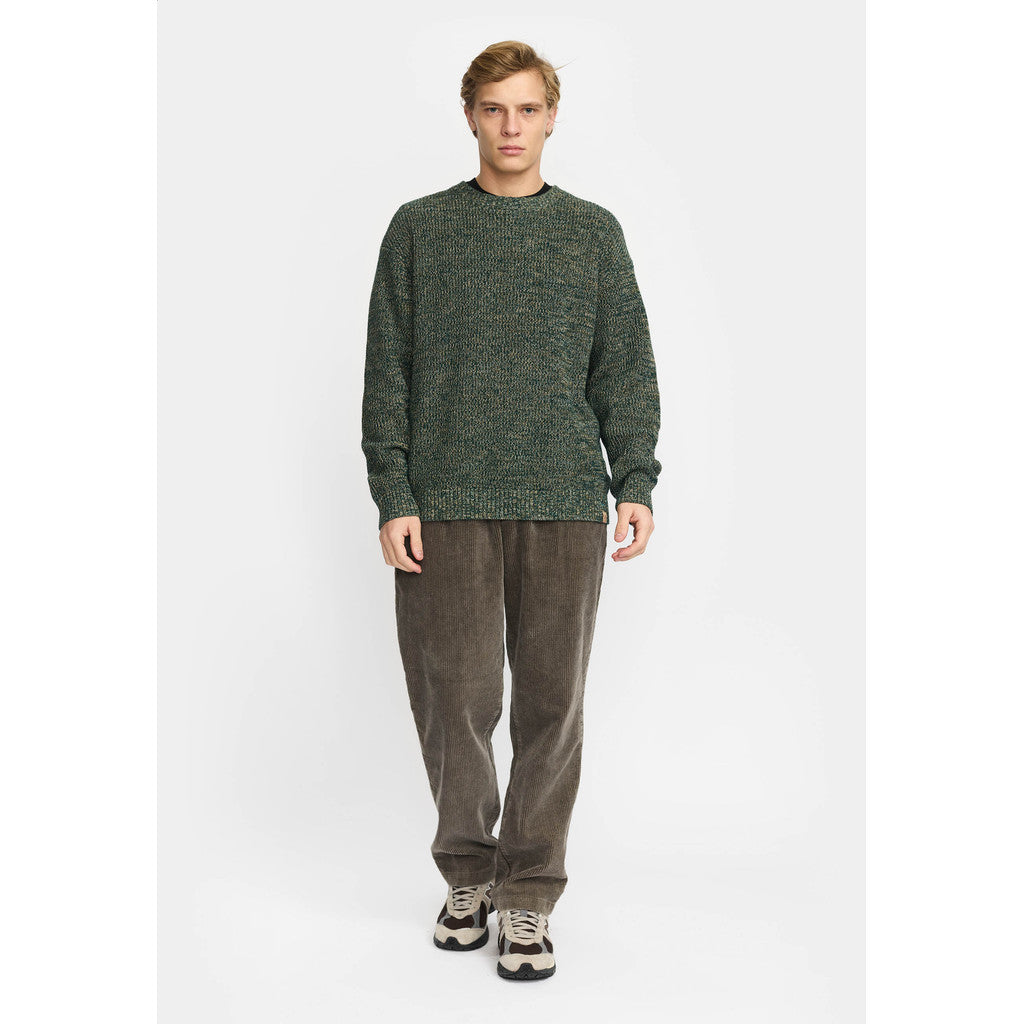 Revolution Loose Knit Sweater Knitwear Darkgreen