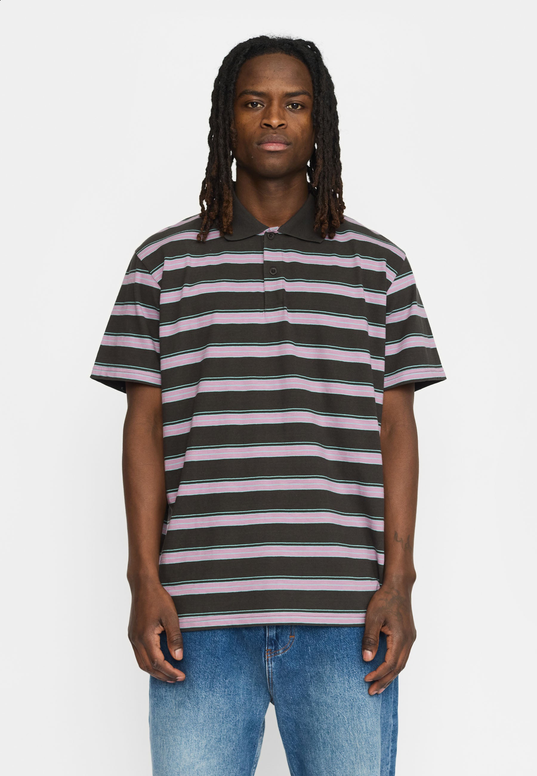 Revolution Loose Poloshirt T-Shirts Purple