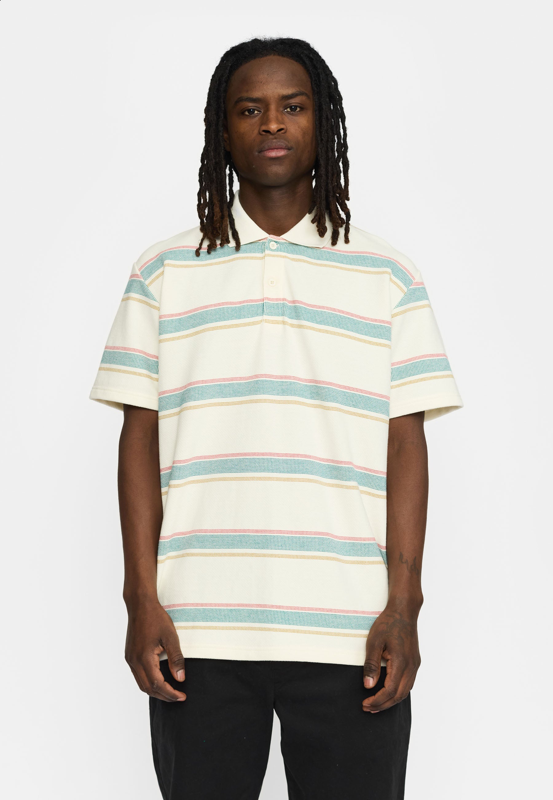 Revolution Loose Poloshirt T-Shirts Petrol