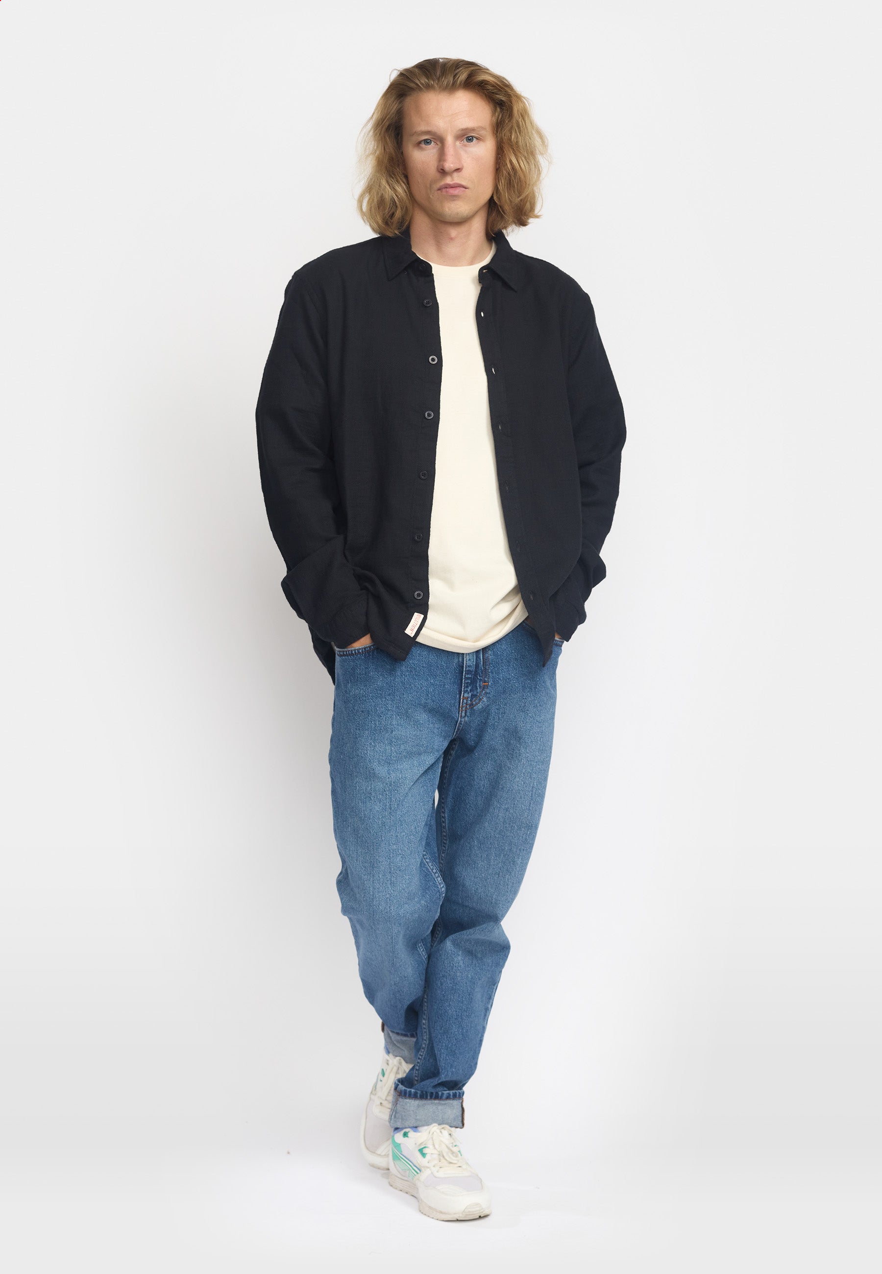 Revolution Loose Shirt Long-sleeve Shirts Black