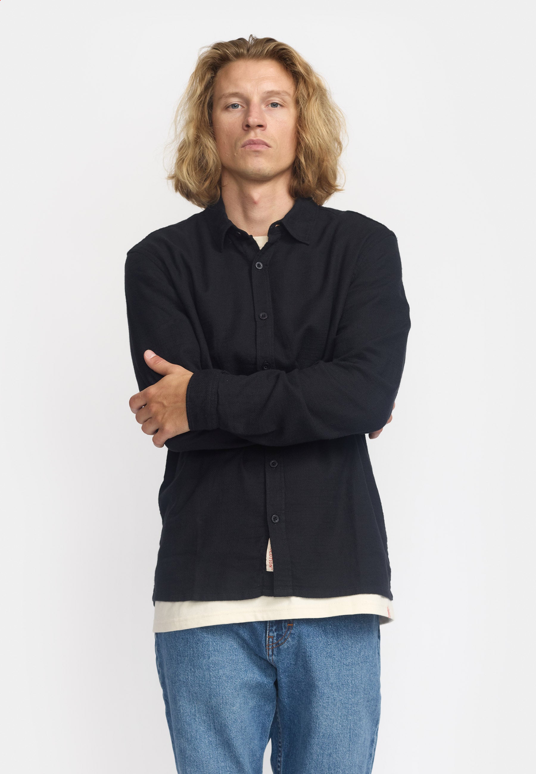 Revolution Loose Shirt Long-sleeve Shirts Black