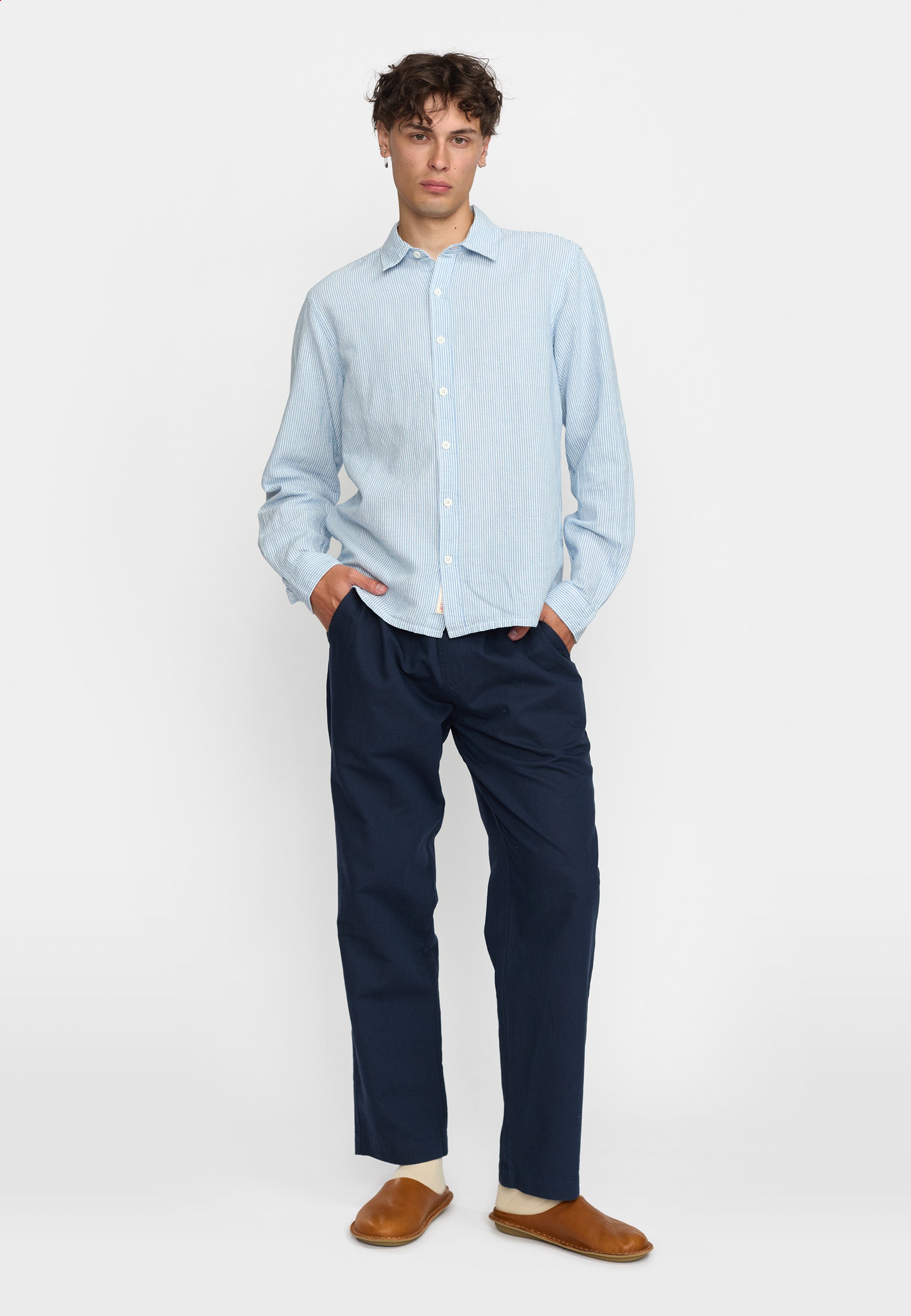 Revolution Loose Shirt Long-sleeve Shirts Blue