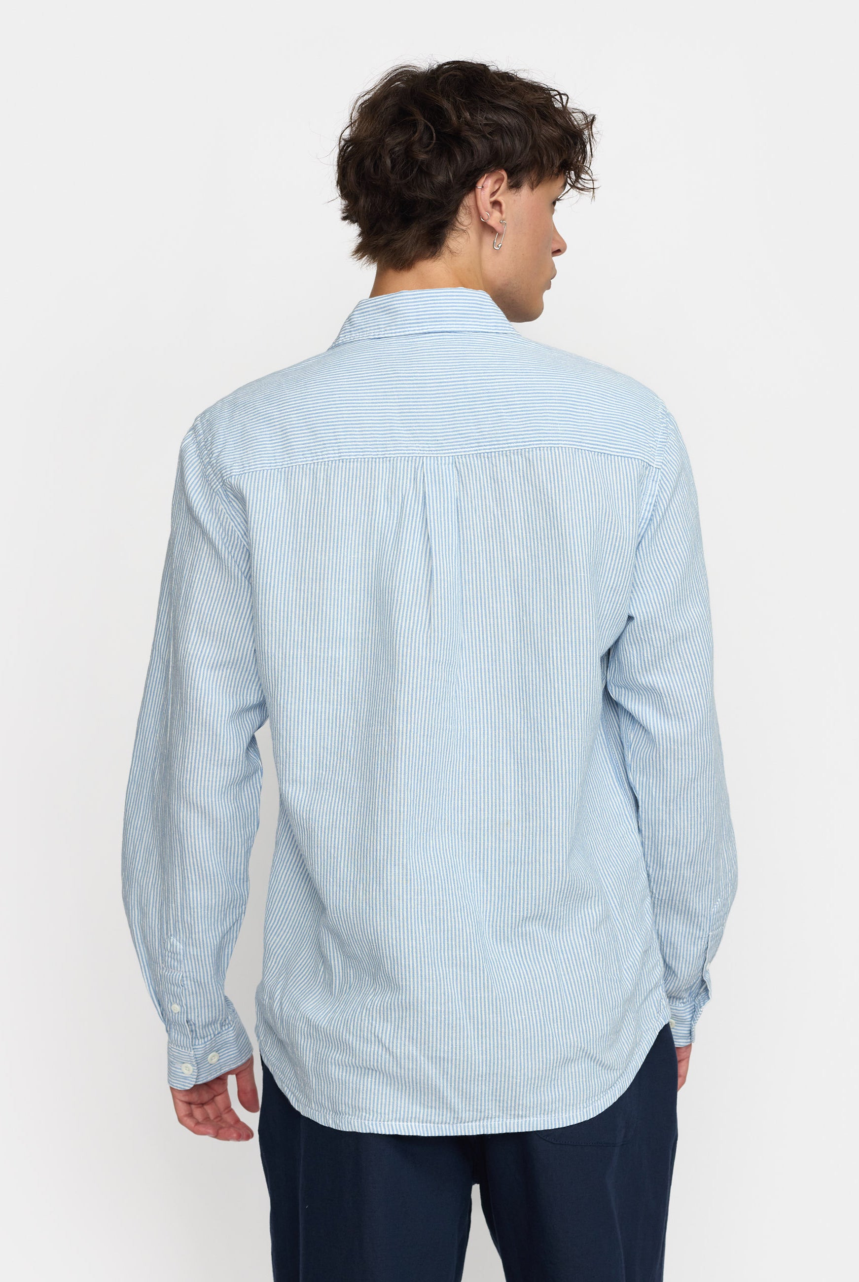 Revolution Loose Shirt Long-sleeve Shirts Blue