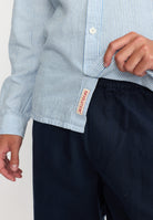 Revolution Loose Shirt Long-sleeve Shirts Blue