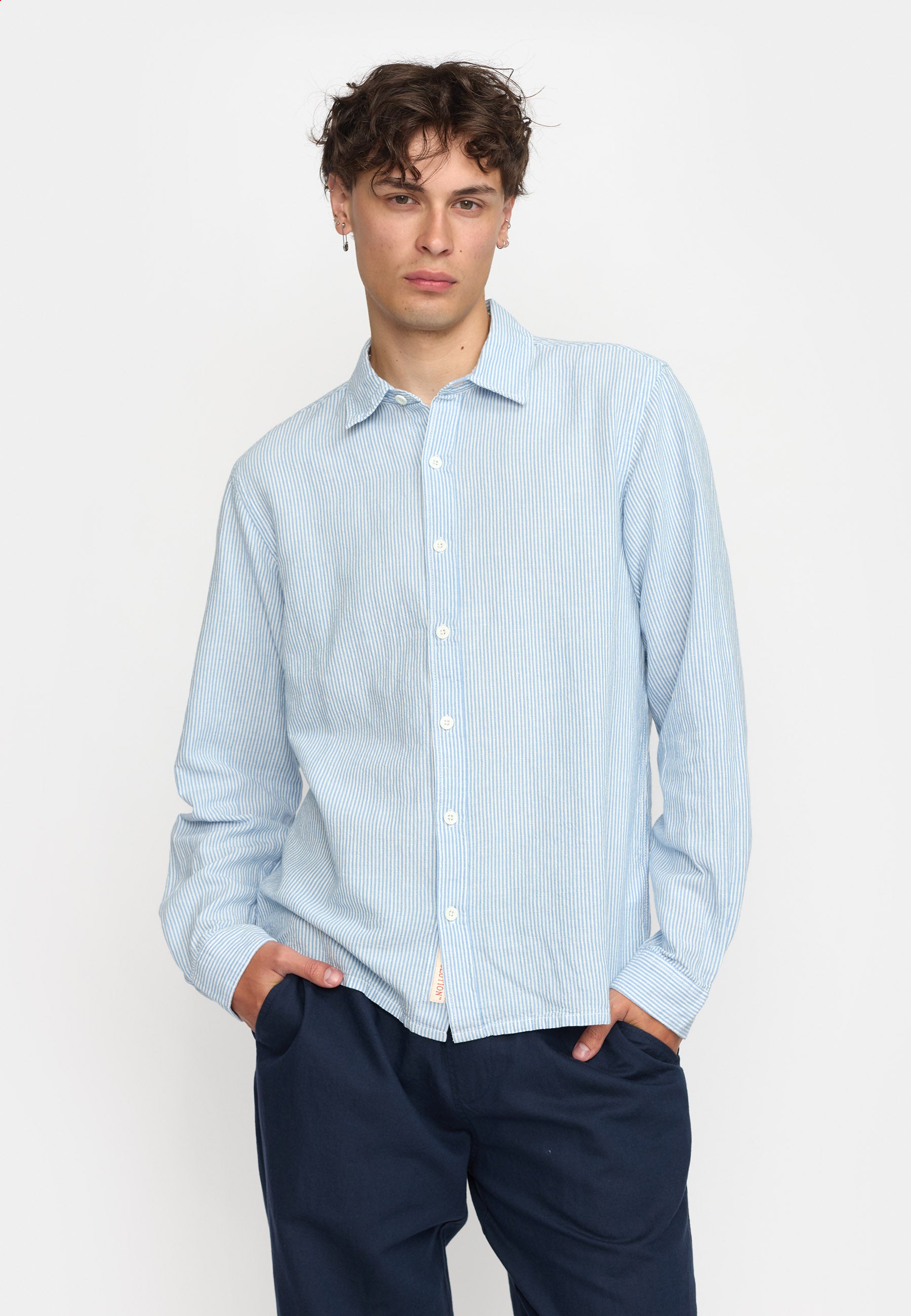 Revolution Loose Shirt Long-sleeve Shirts Blue