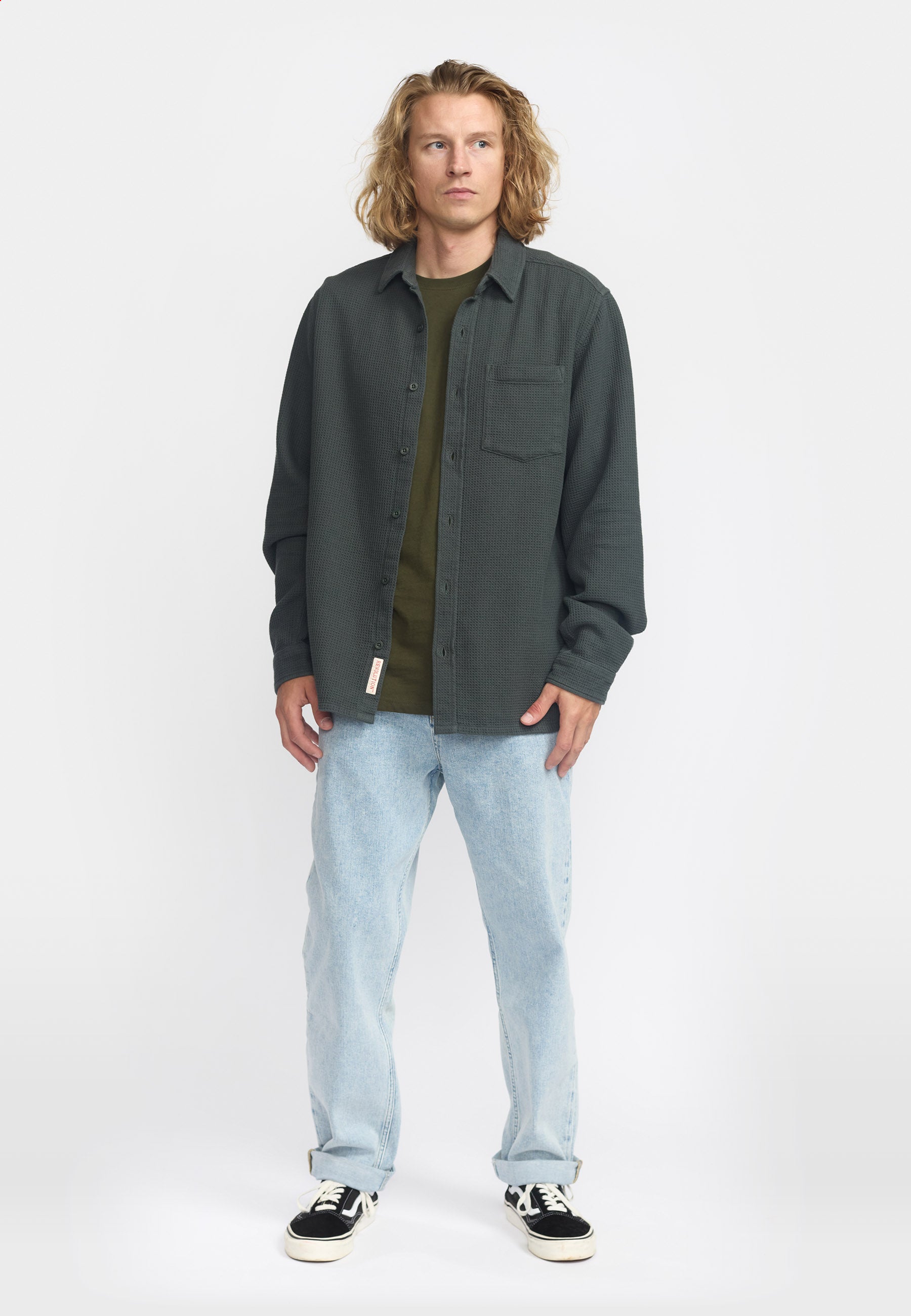 Revolution Loose Shirt Long-sleeve Shirts Darkgrey