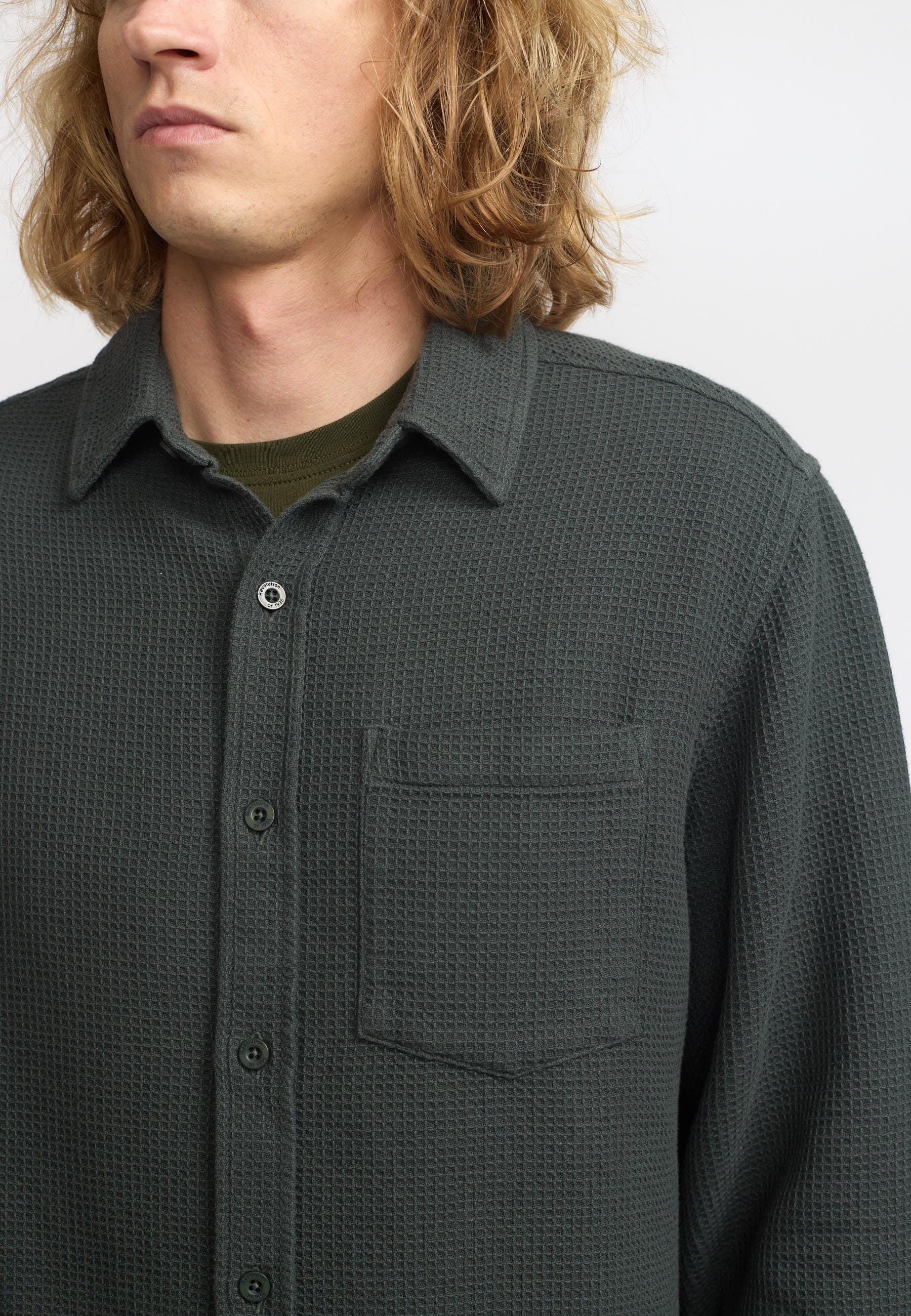 Revolution Loose Shirt Long-sleeve Shirts Darkgrey