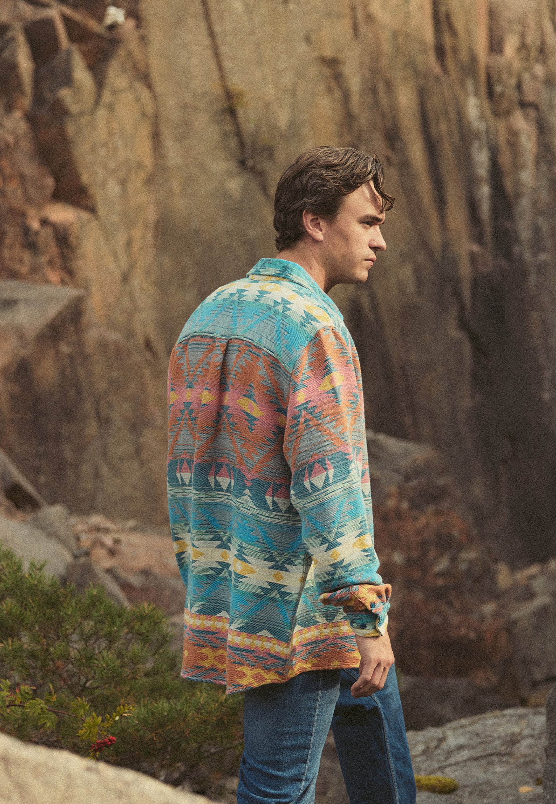 Revolution Loose Shirt Long-sleeve Shirts Blue
