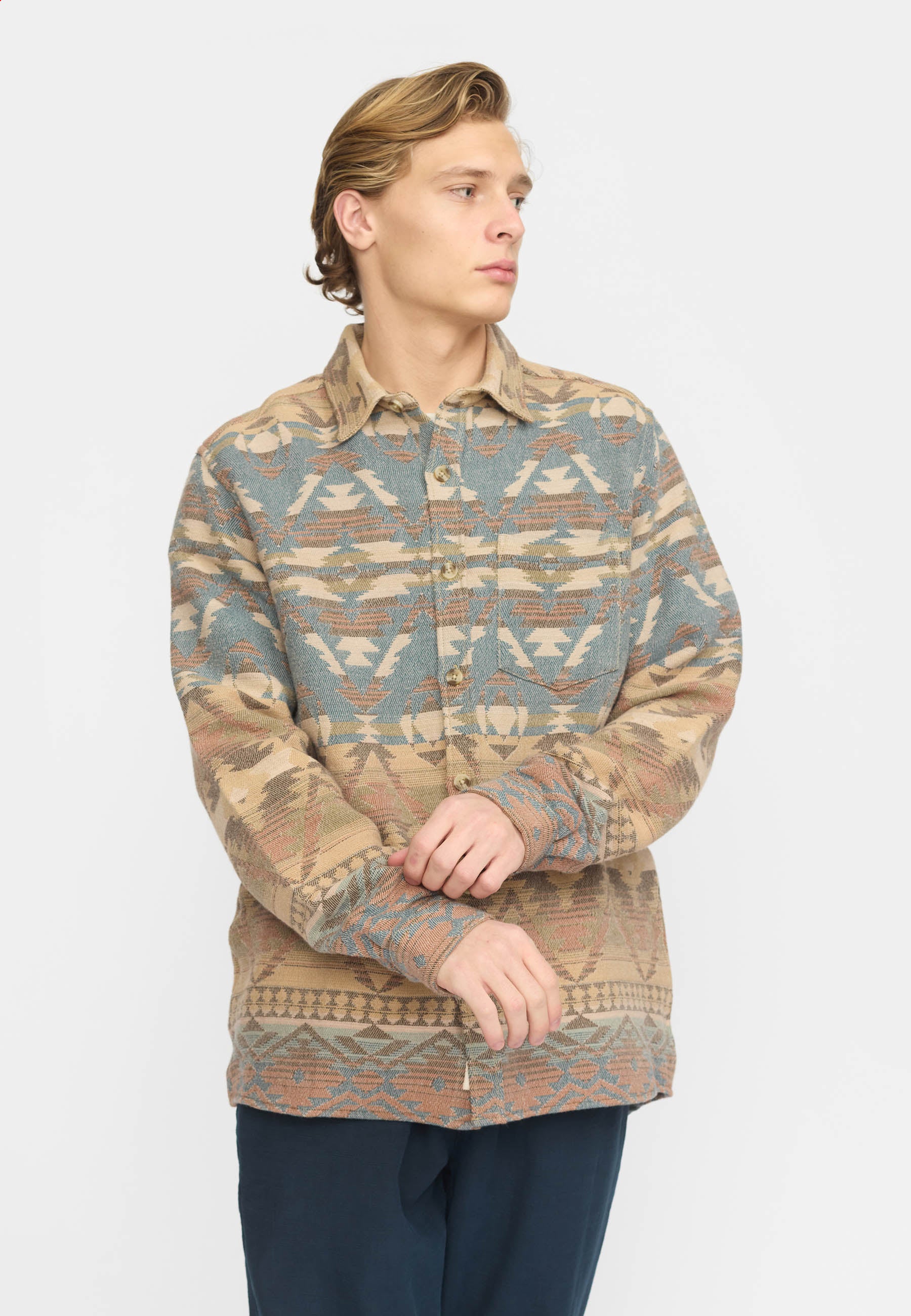Revolution Loose Shirt Long-sleeve Shirts Brown