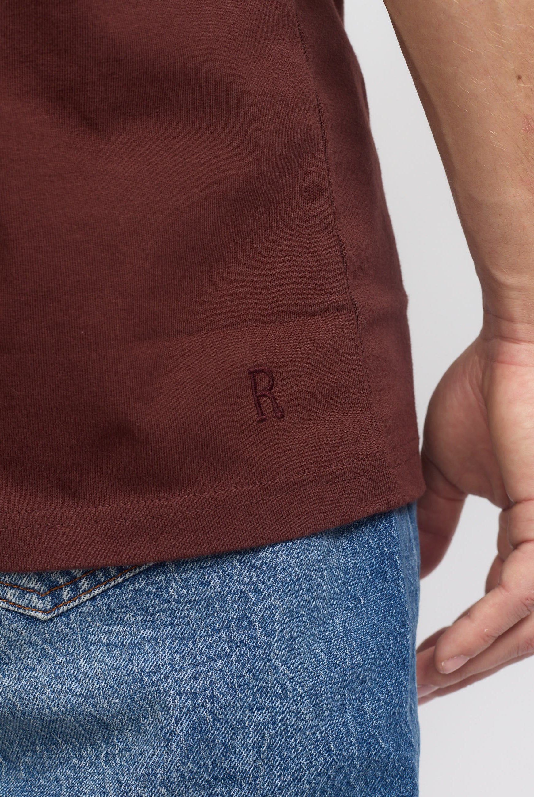 Revolution Loose T-shirt T-Shirts Burgundy