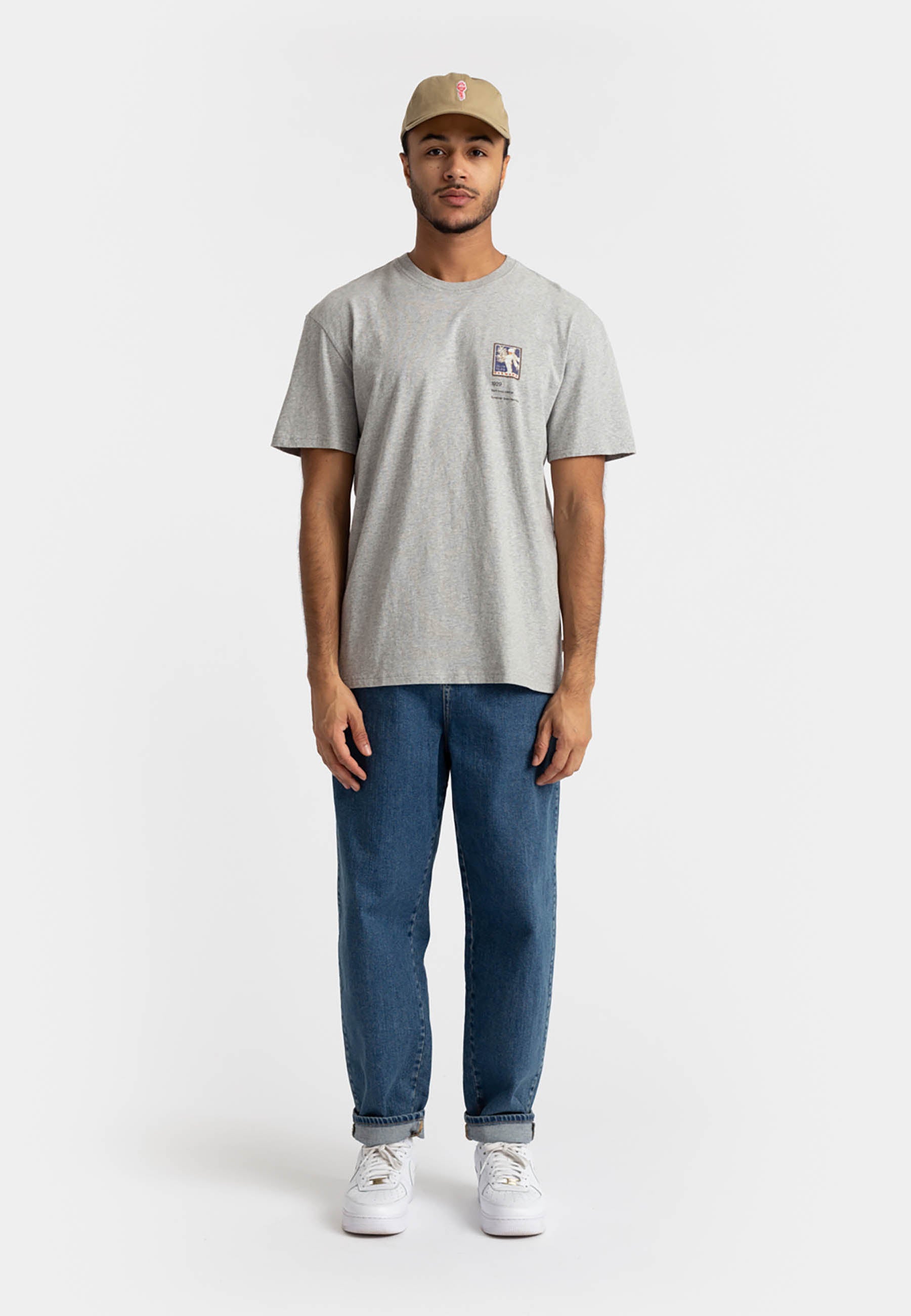 Revolution Loose T-shirt T-Shirts Grey-melange