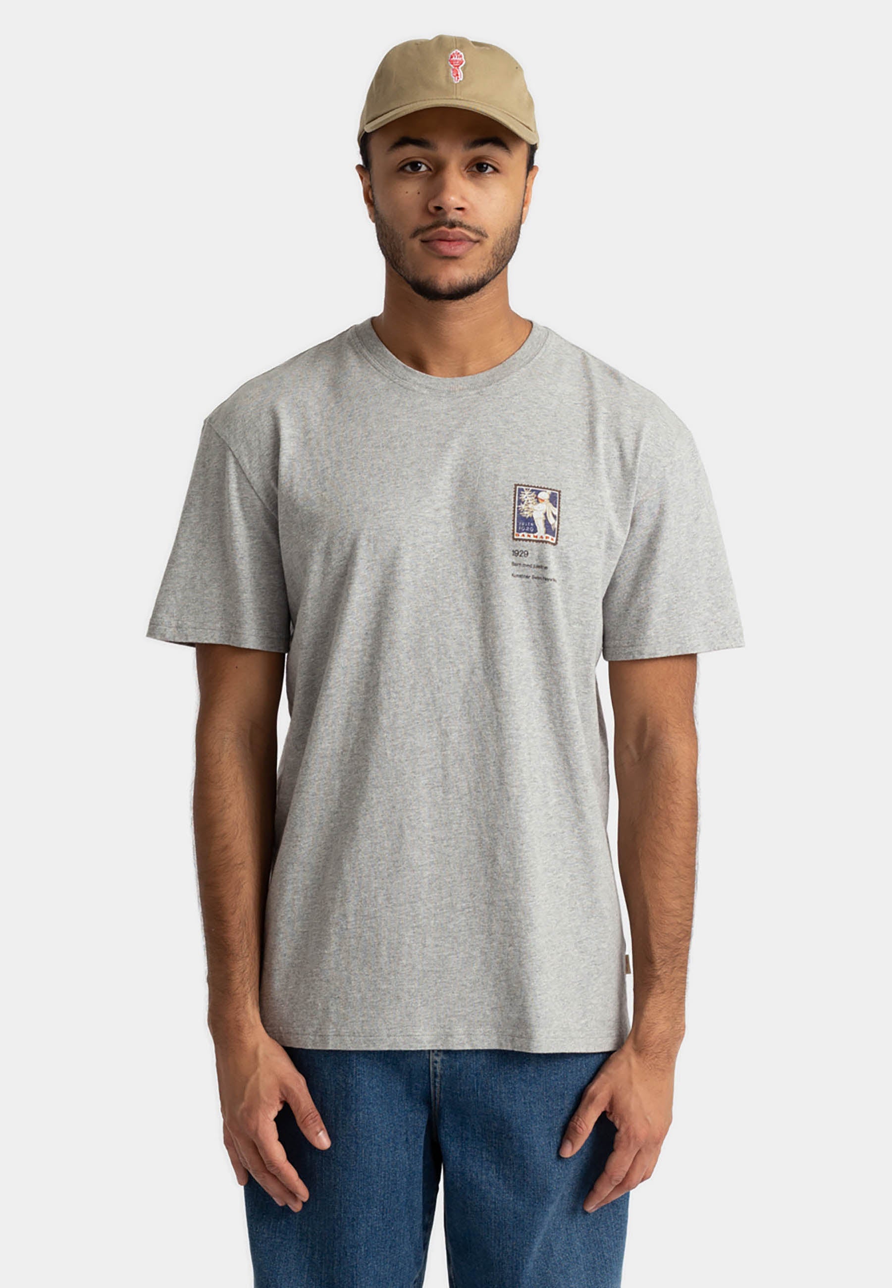 Revolution Loose T-shirt T-Shirts Grey-melange