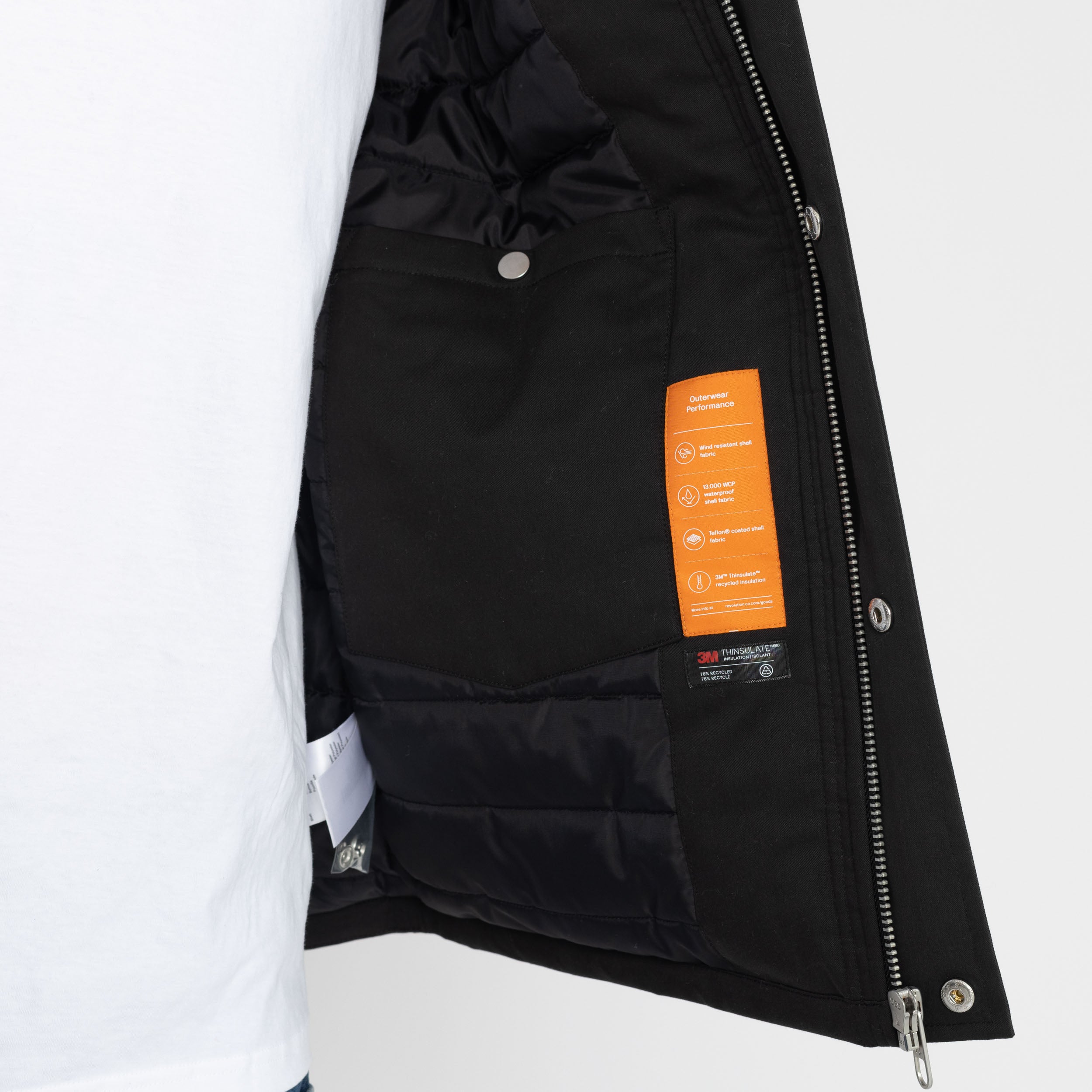 Revolution No-tail Parka Winter Outerwear Black