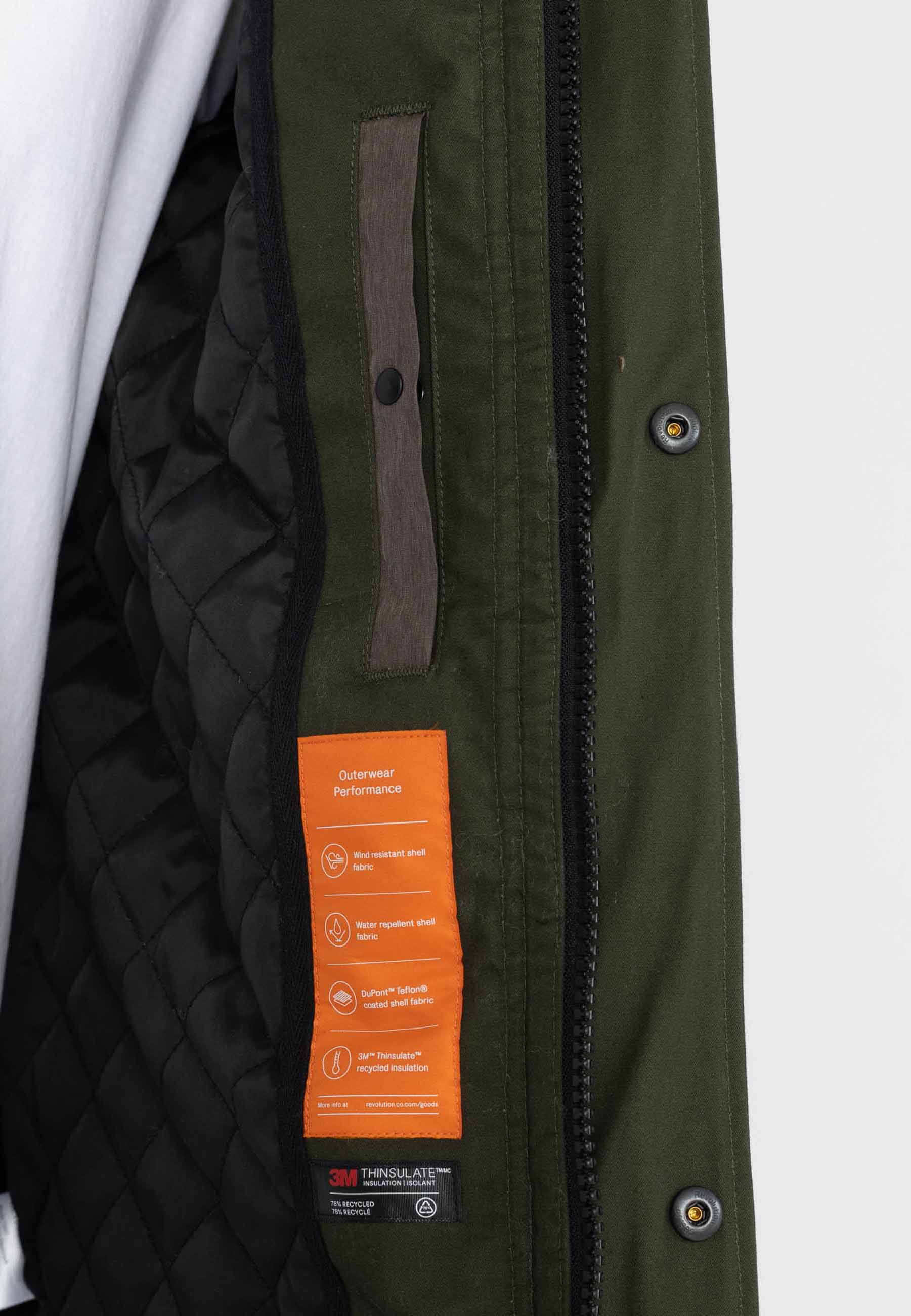 Revolution Outdoor Parka Winter Outerwear Army