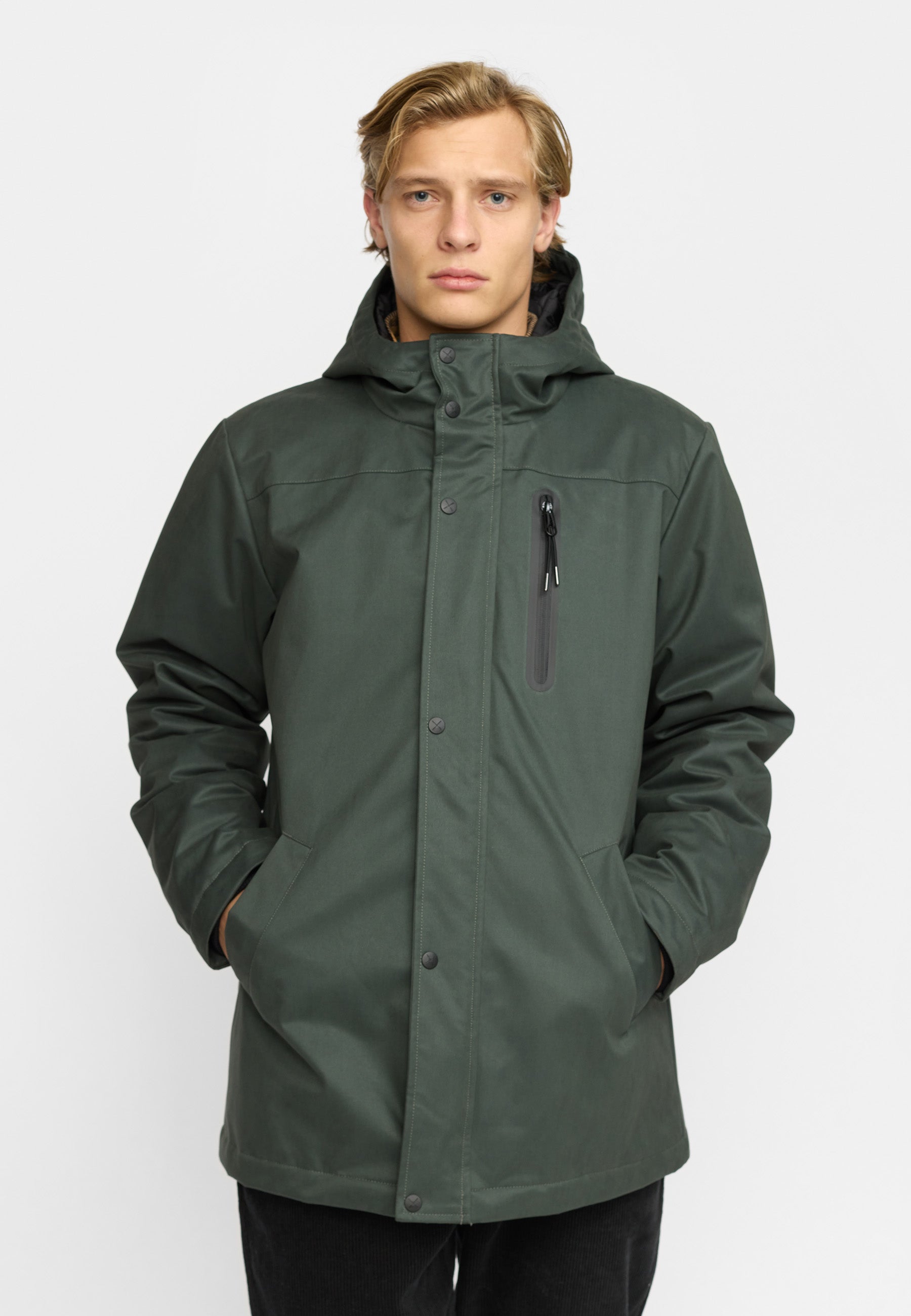 Revolution Outdoor Parka Winter Outerwear Darkgreen