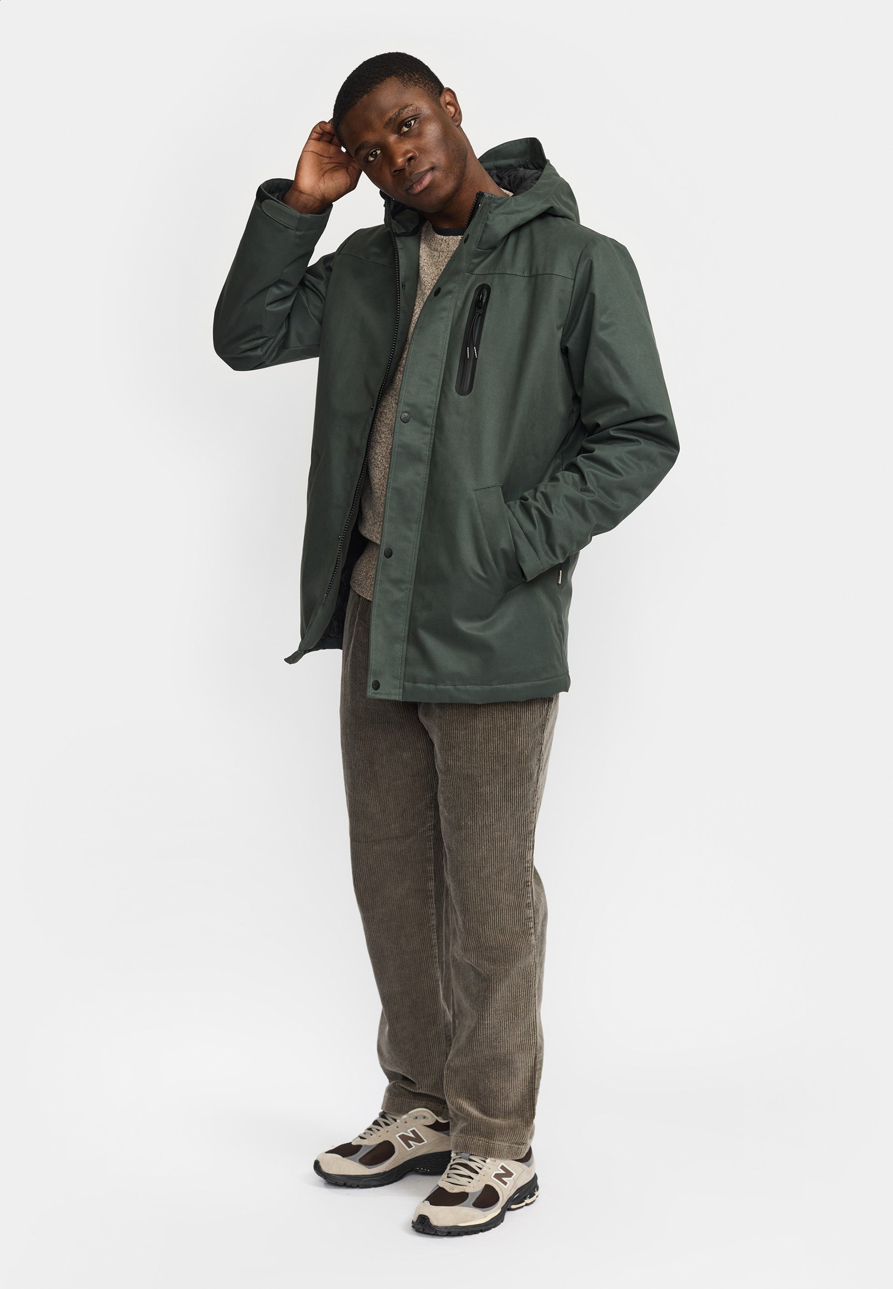 Revolution Outdoor Parka Winter Outerwear Darkgreen