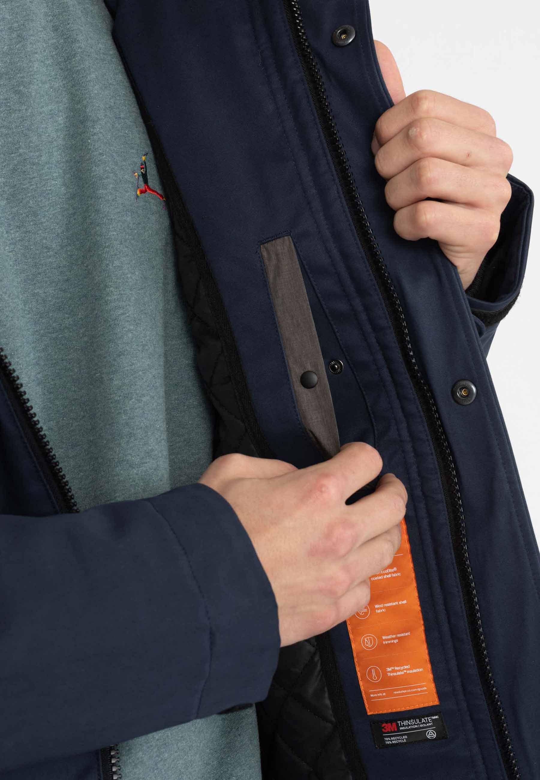 Revolution Outdoor Parka Winter Outerwear Navy