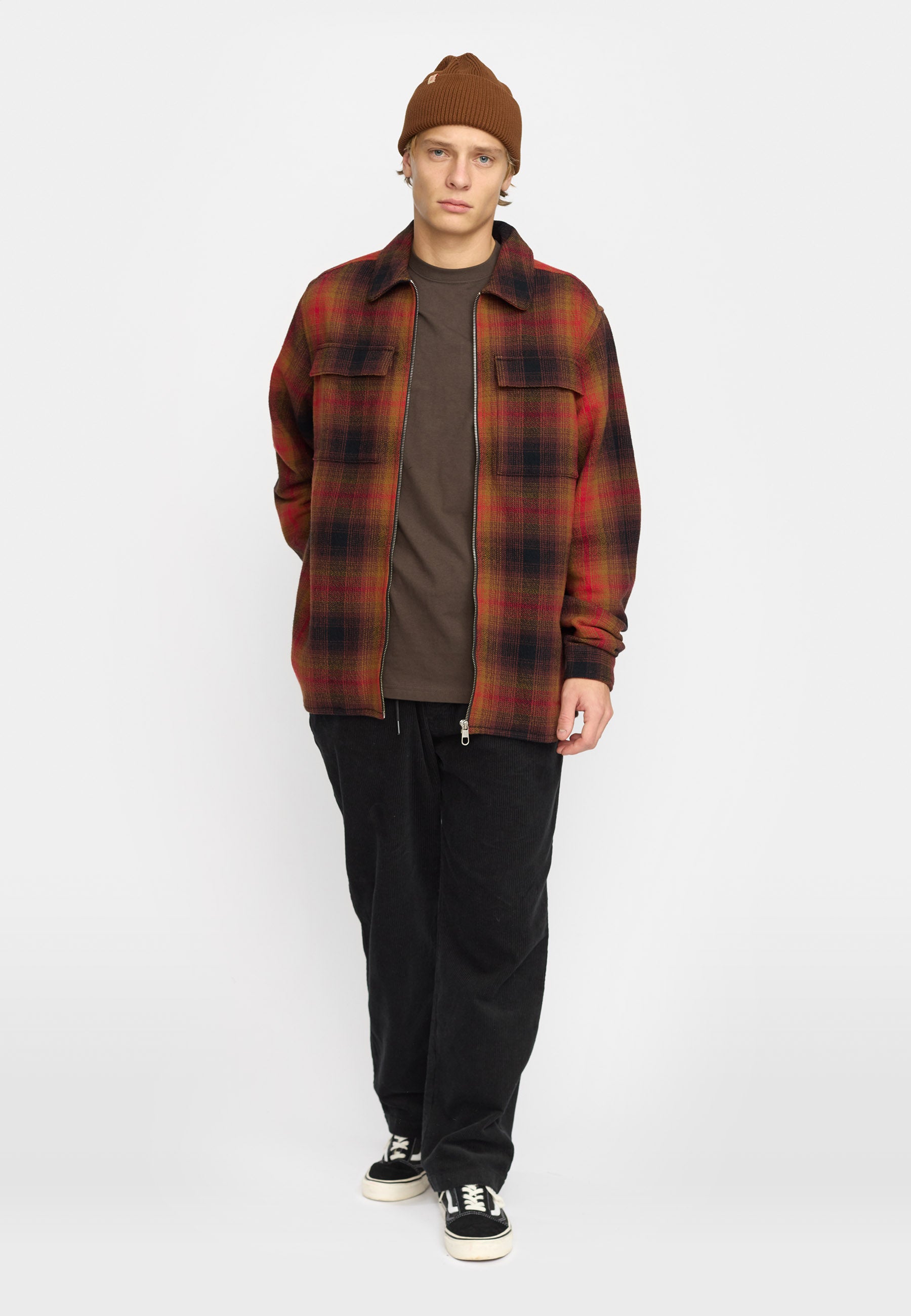 Revolution Overshirt w. Zipper Overshirts Red