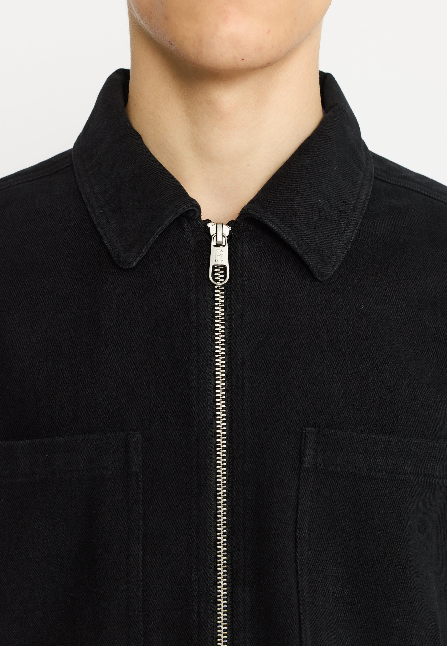 Revolution Overshirt w. Zipper Overshirts Black