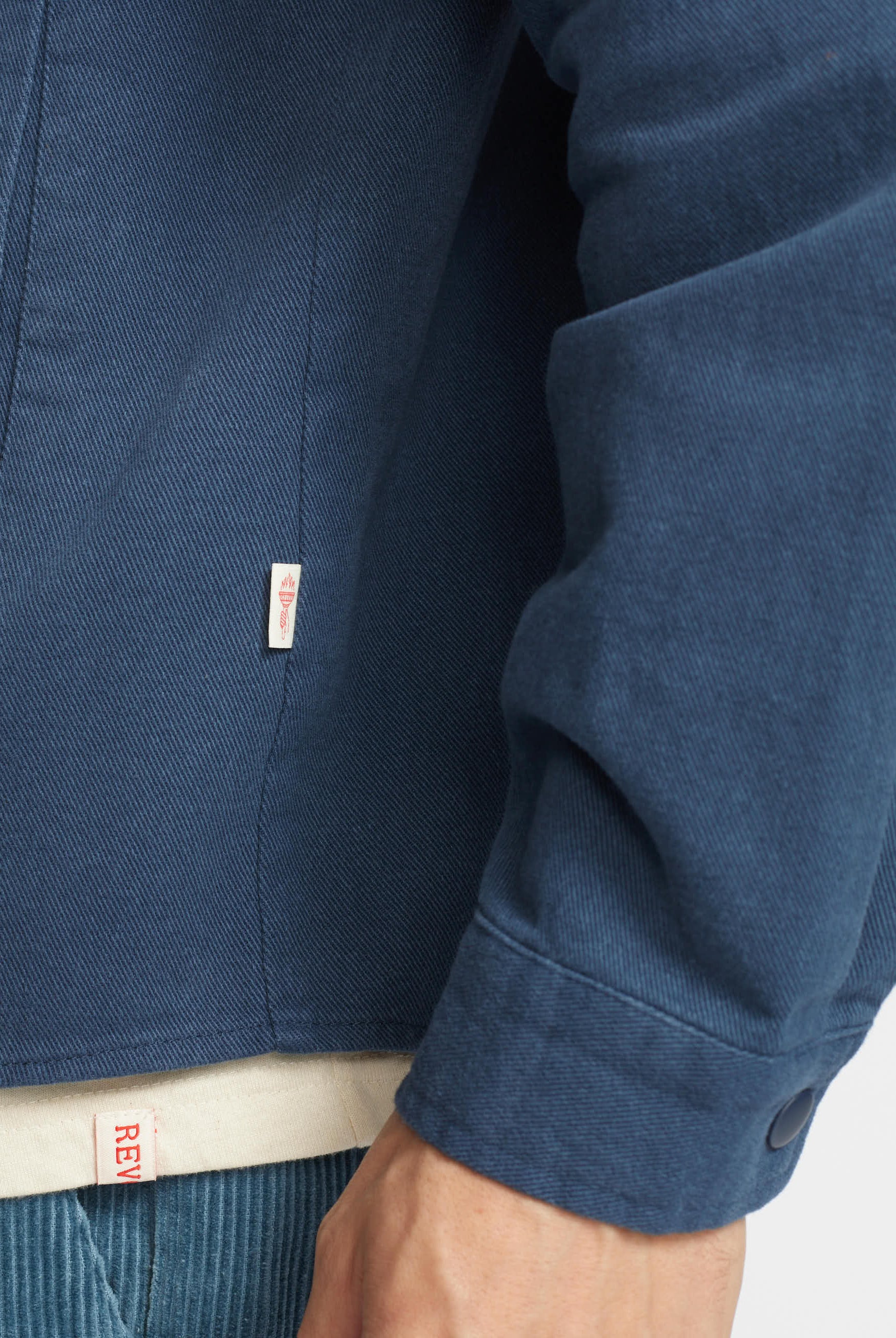 Revolution Overshirt w. Zipper Overshirts Darknavy