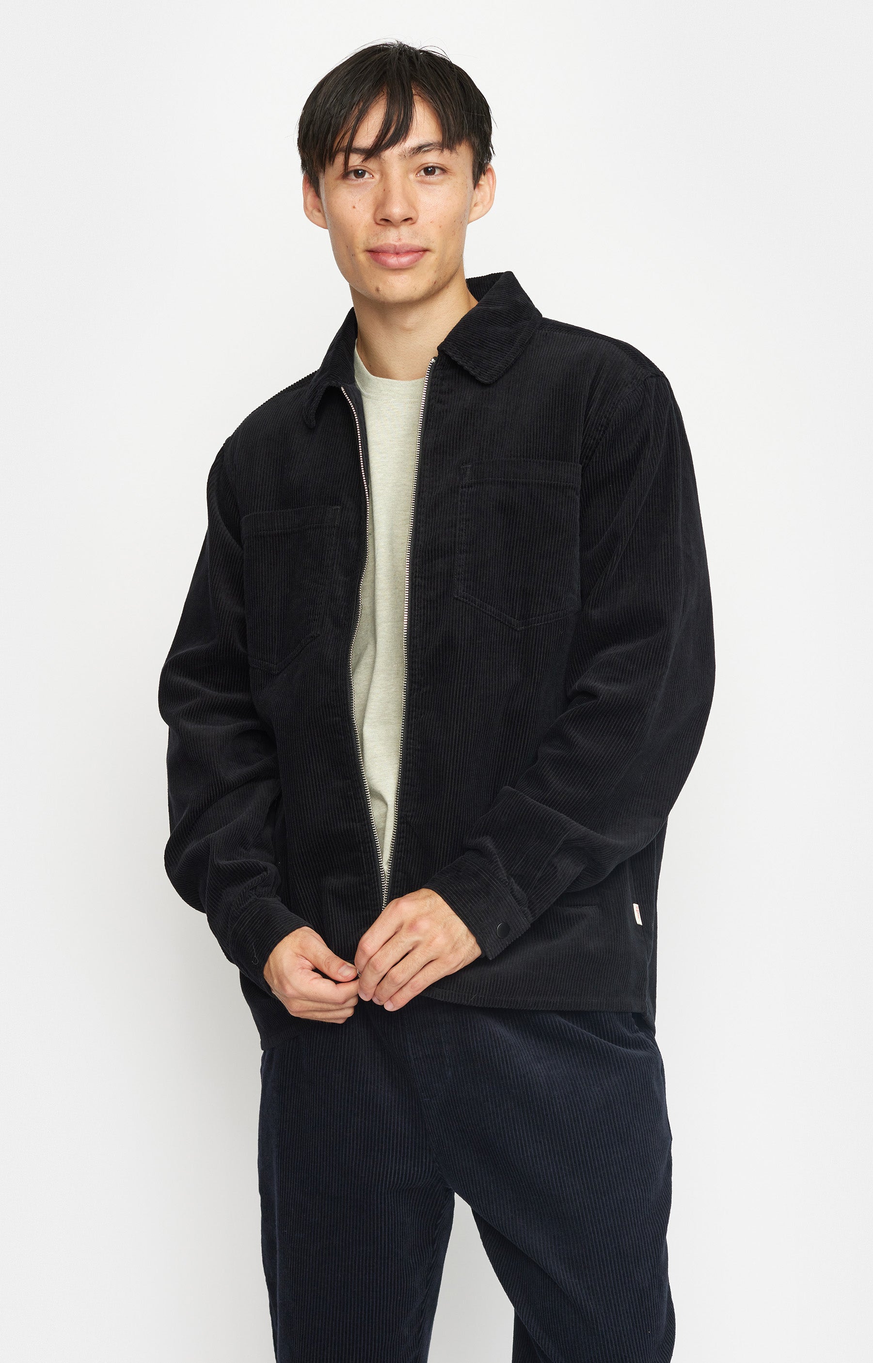 Revolution Overshirt w. Zipper Overshirts Black