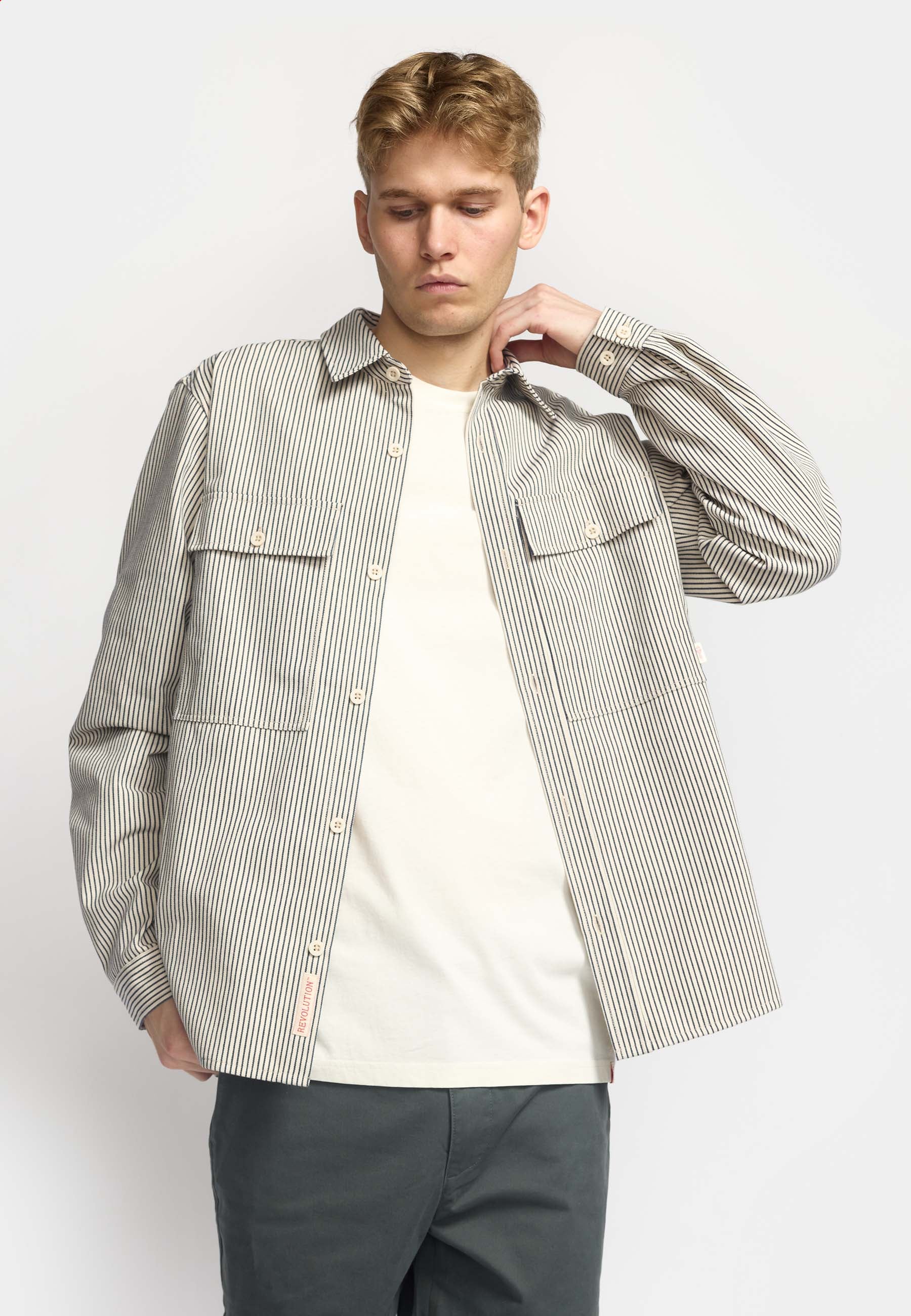 Revolution Overshirt with Pocket Overshirts Navy