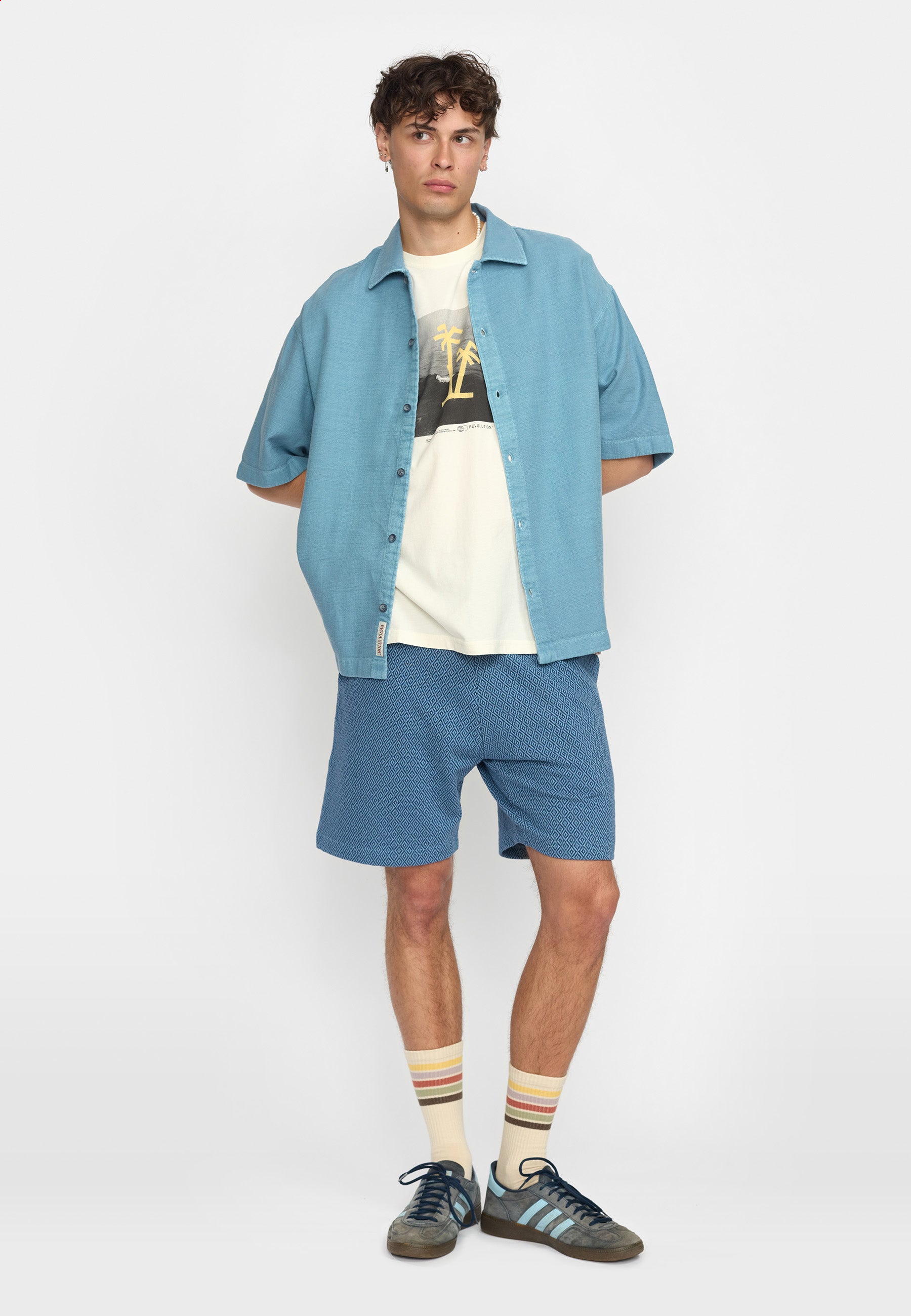 Revolution Oversize Short-sleeved Shirt Short-sleeve shirts Blue