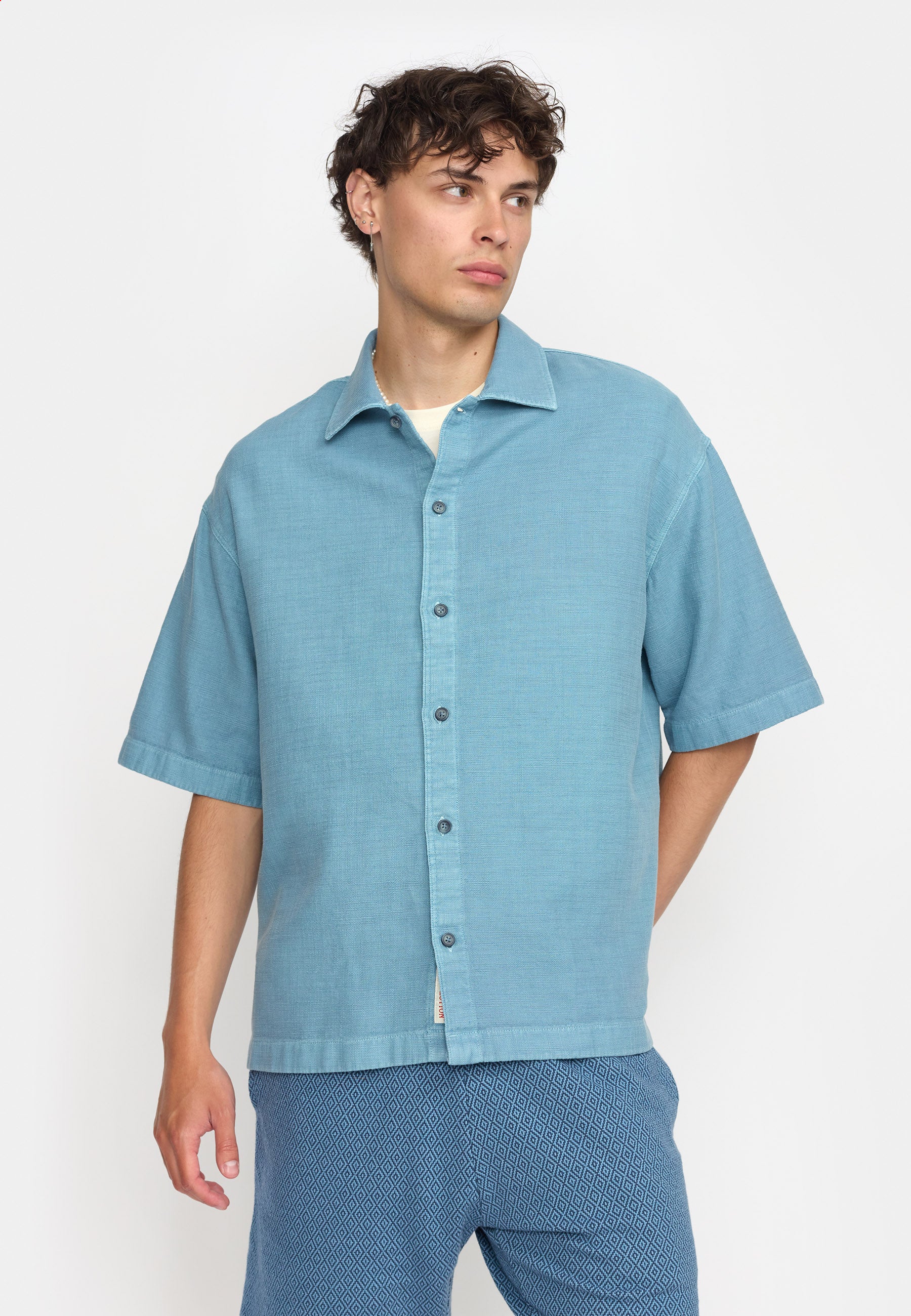 Revolution Oversize Short-sleeved Shirt Short-sleeve shirts Blue