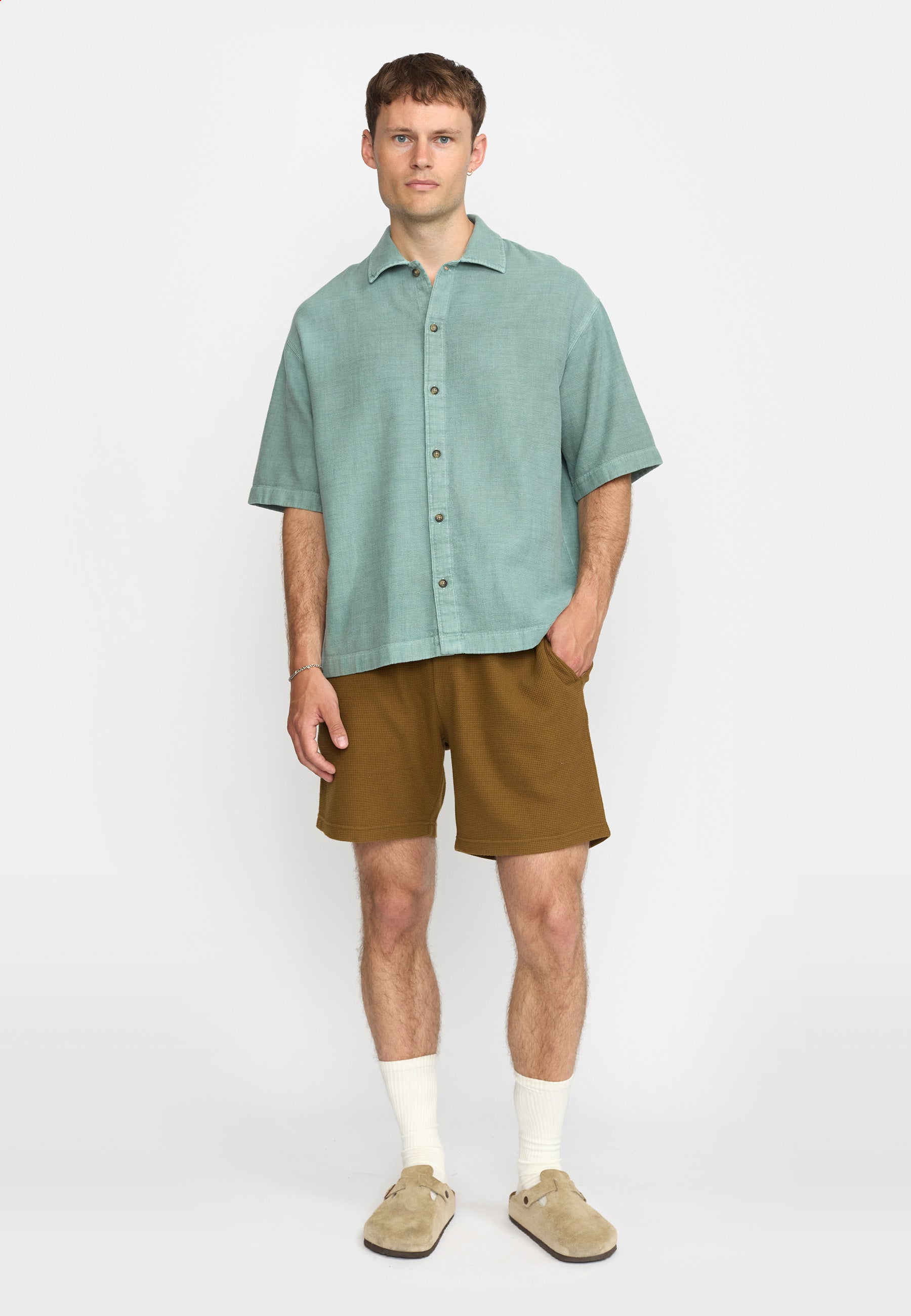 Revolution Oversize Short-sleeved Shirt Short-sleeve shirts Dustgreen