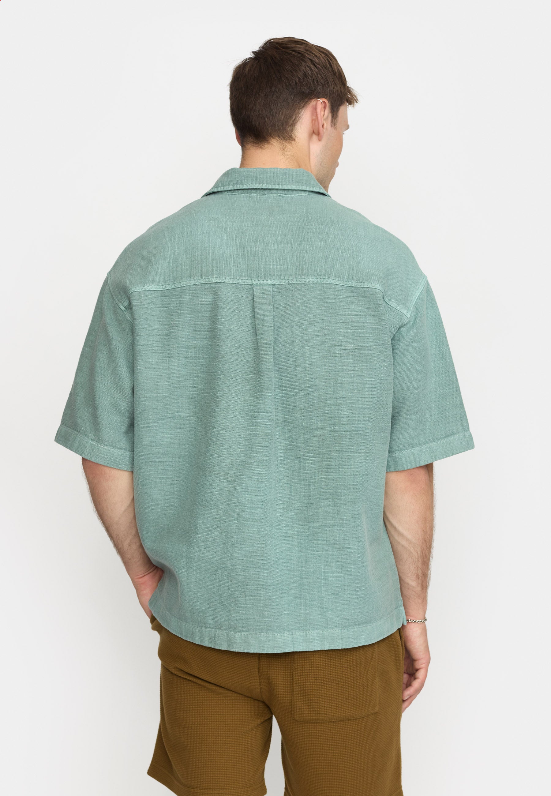Revolution Oversize Short-sleeved Shirt Short-sleeve shirts Dustgreen