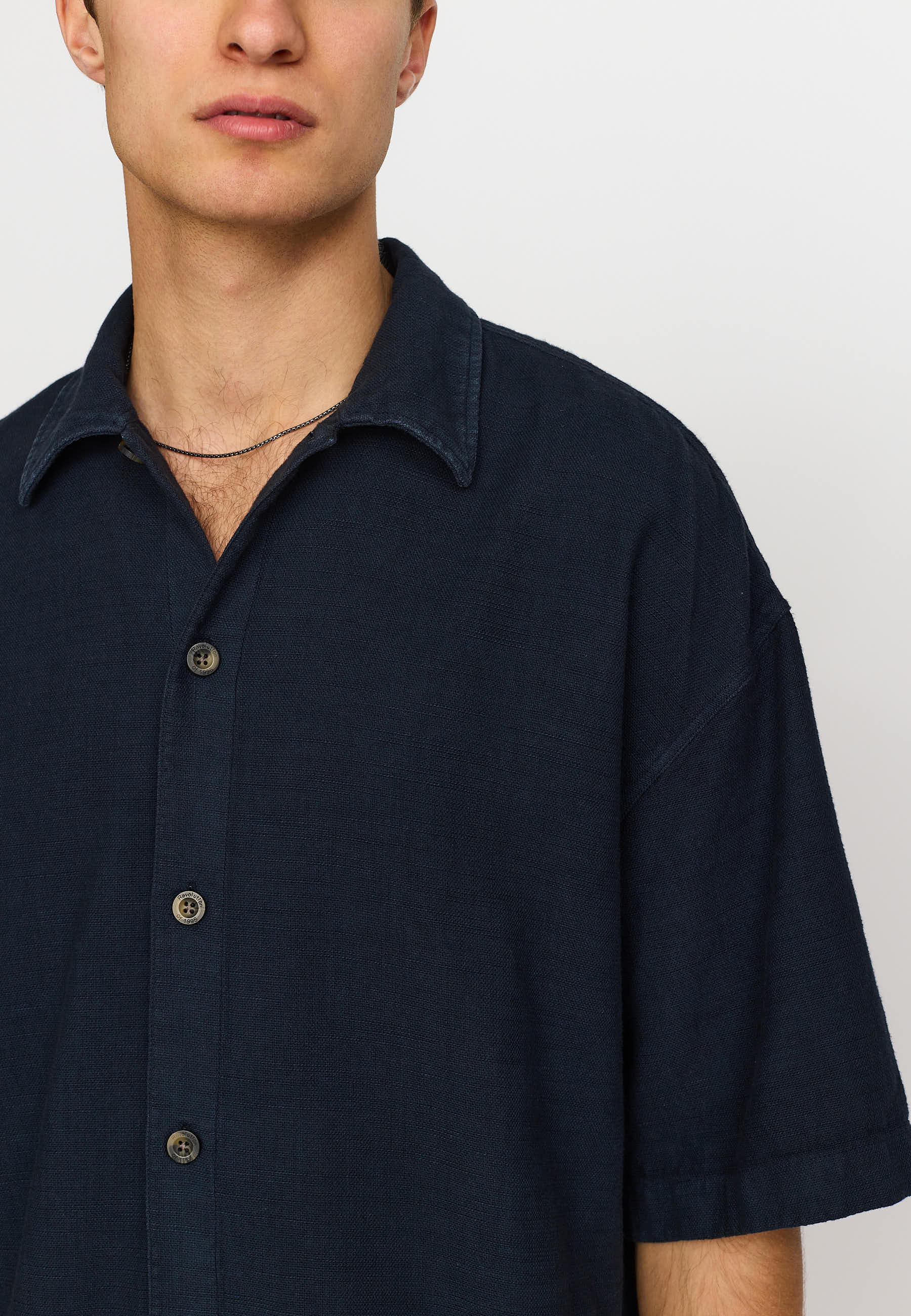 Revolution Oversize Short-sleeved Shirt Short-sleeve shirts Navy