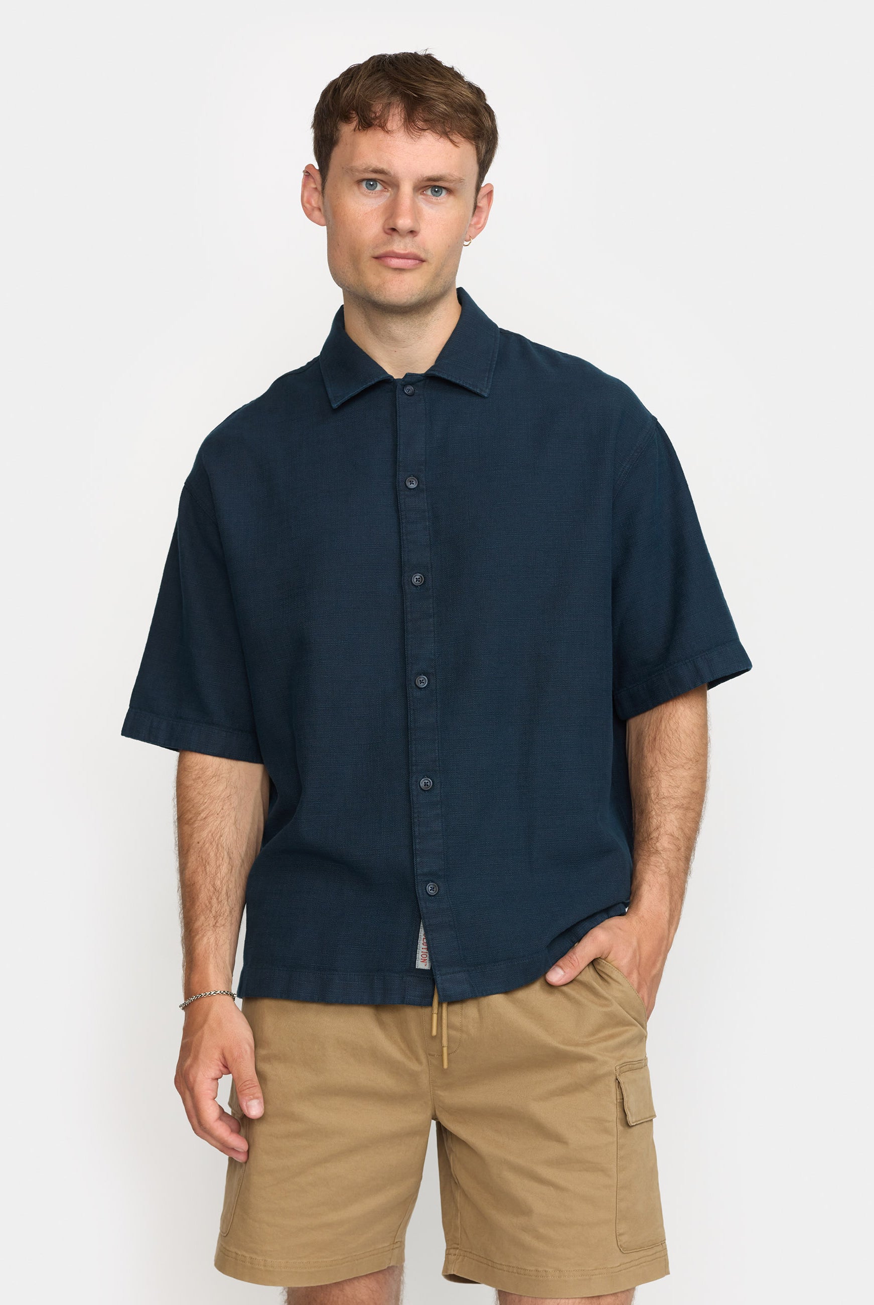 Revolution Oversize Short-sleeved Shirt Short-sleeve shirts Navy