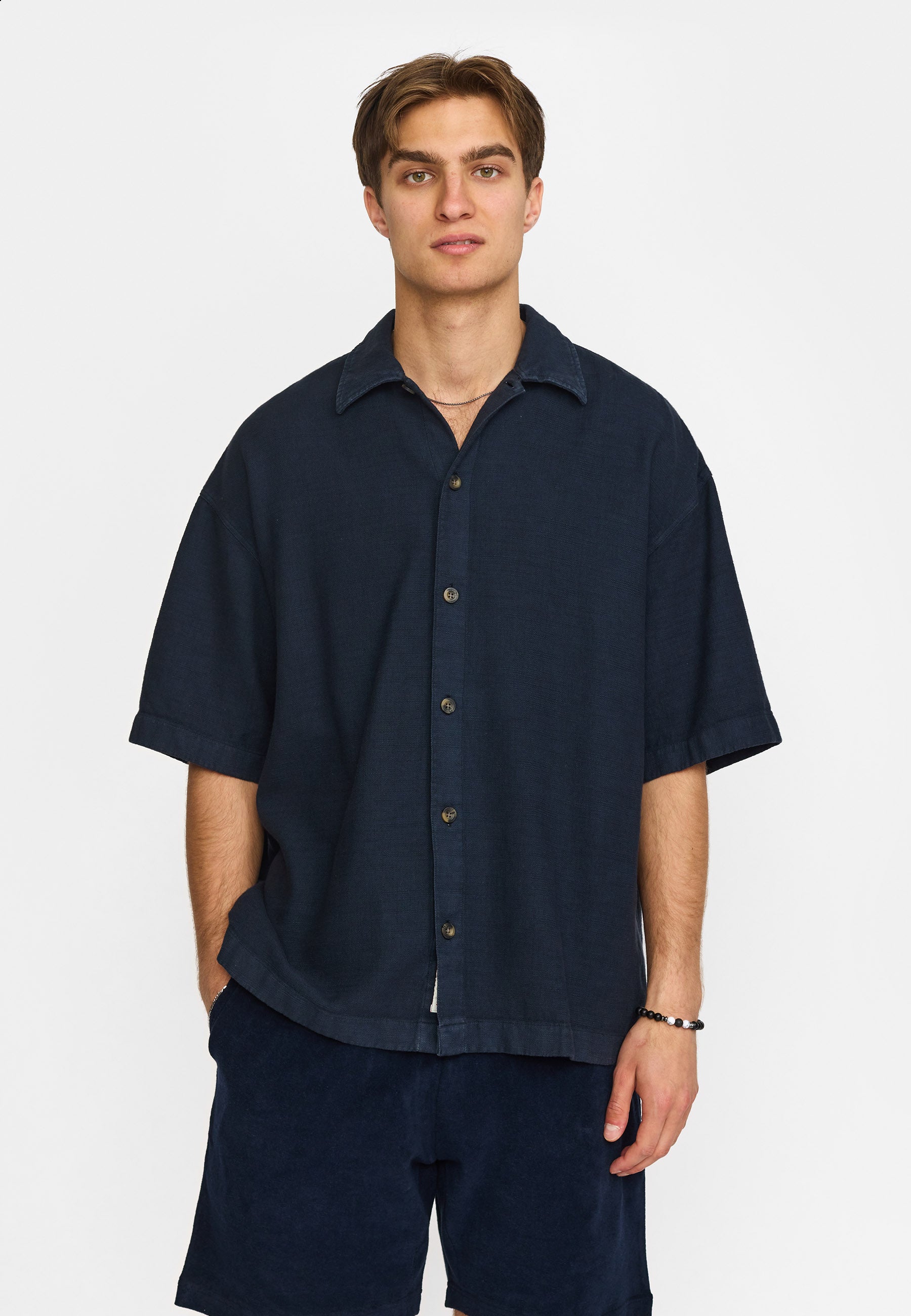 Revolution Oversize Short-sleeved Shirt Short-sleeve shirts Navy