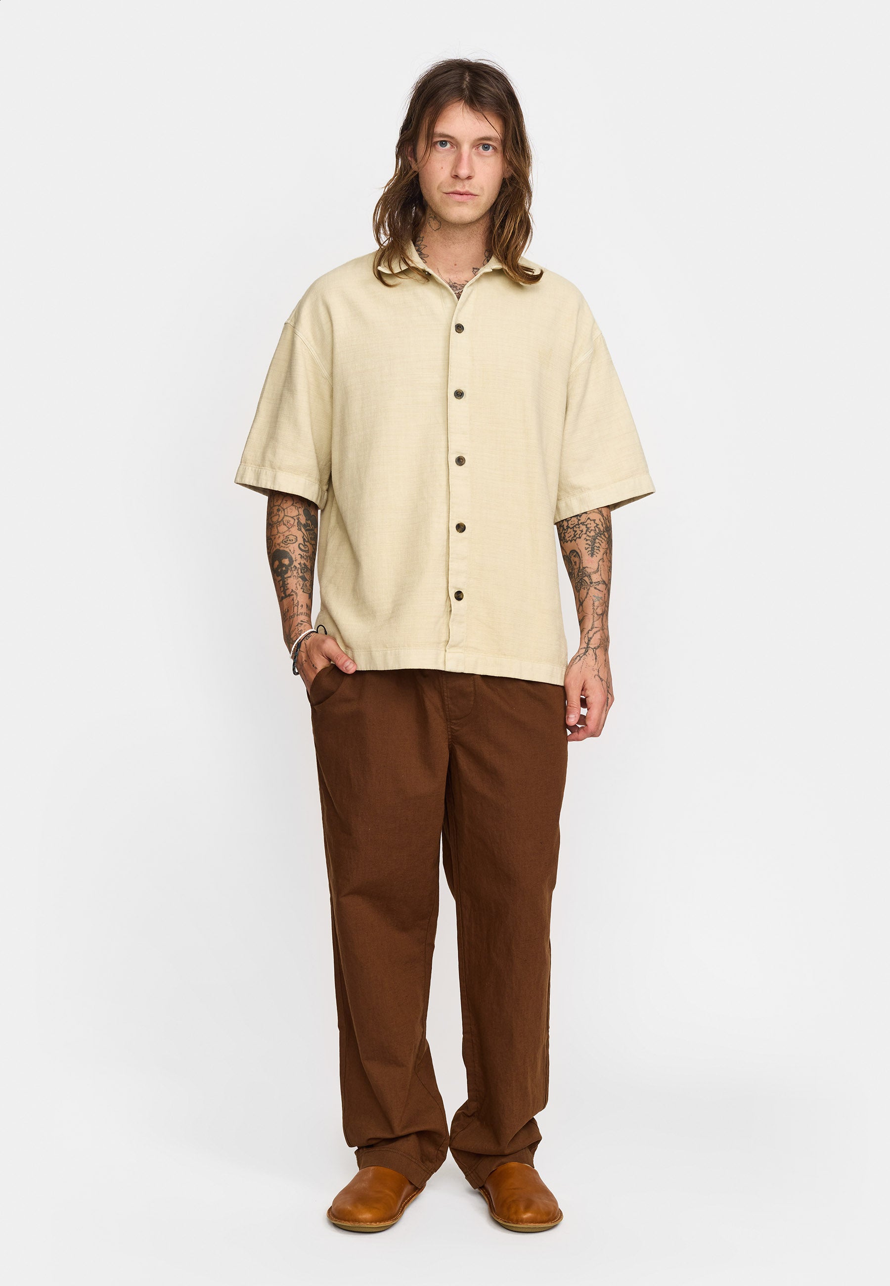 Revolution Oversize Short-sleeved Shirt Short-sleeve shirts Offwhite