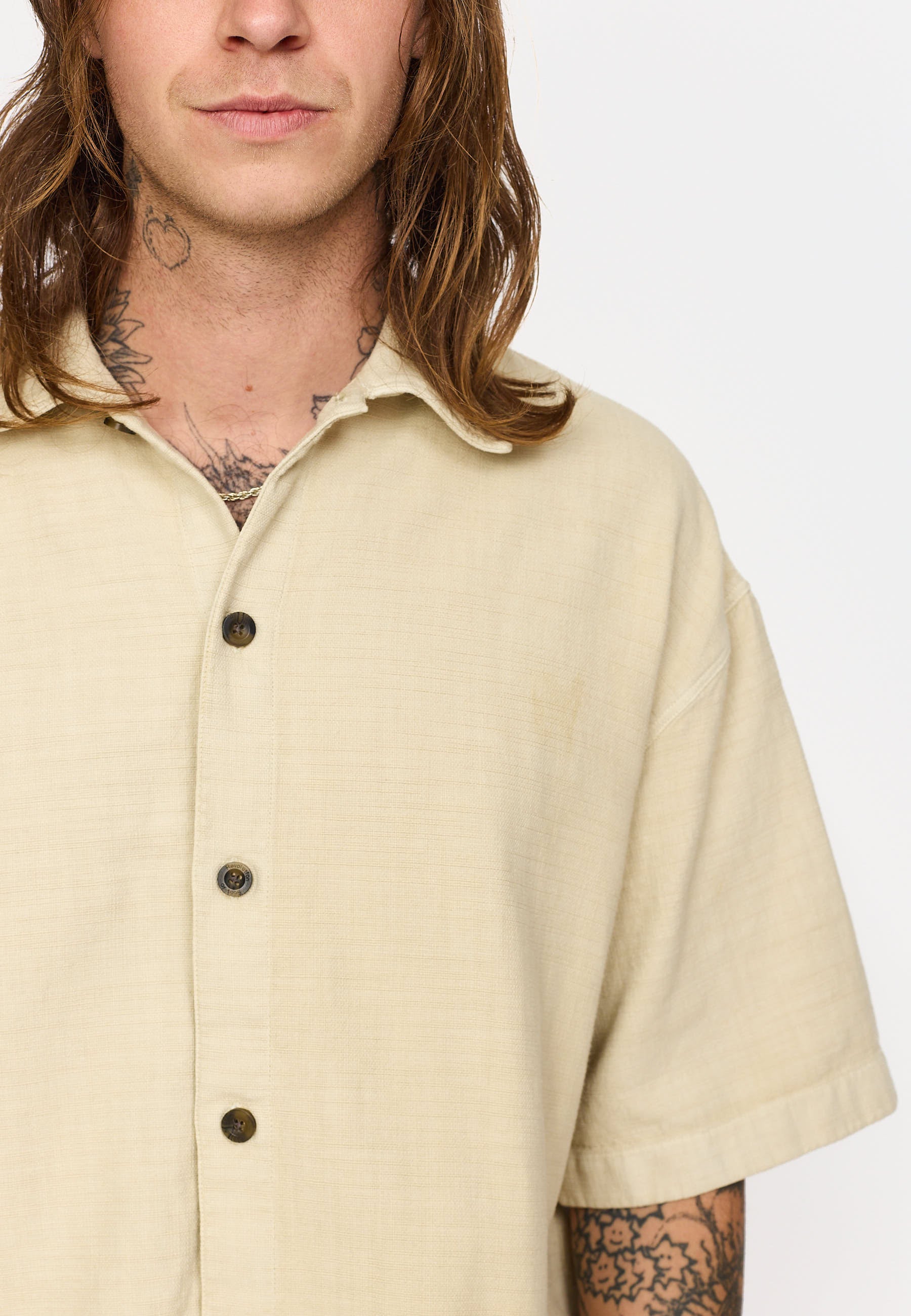 Revolution Oversize Short-sleeved Shirt Short-sleeve shirts Offwhite