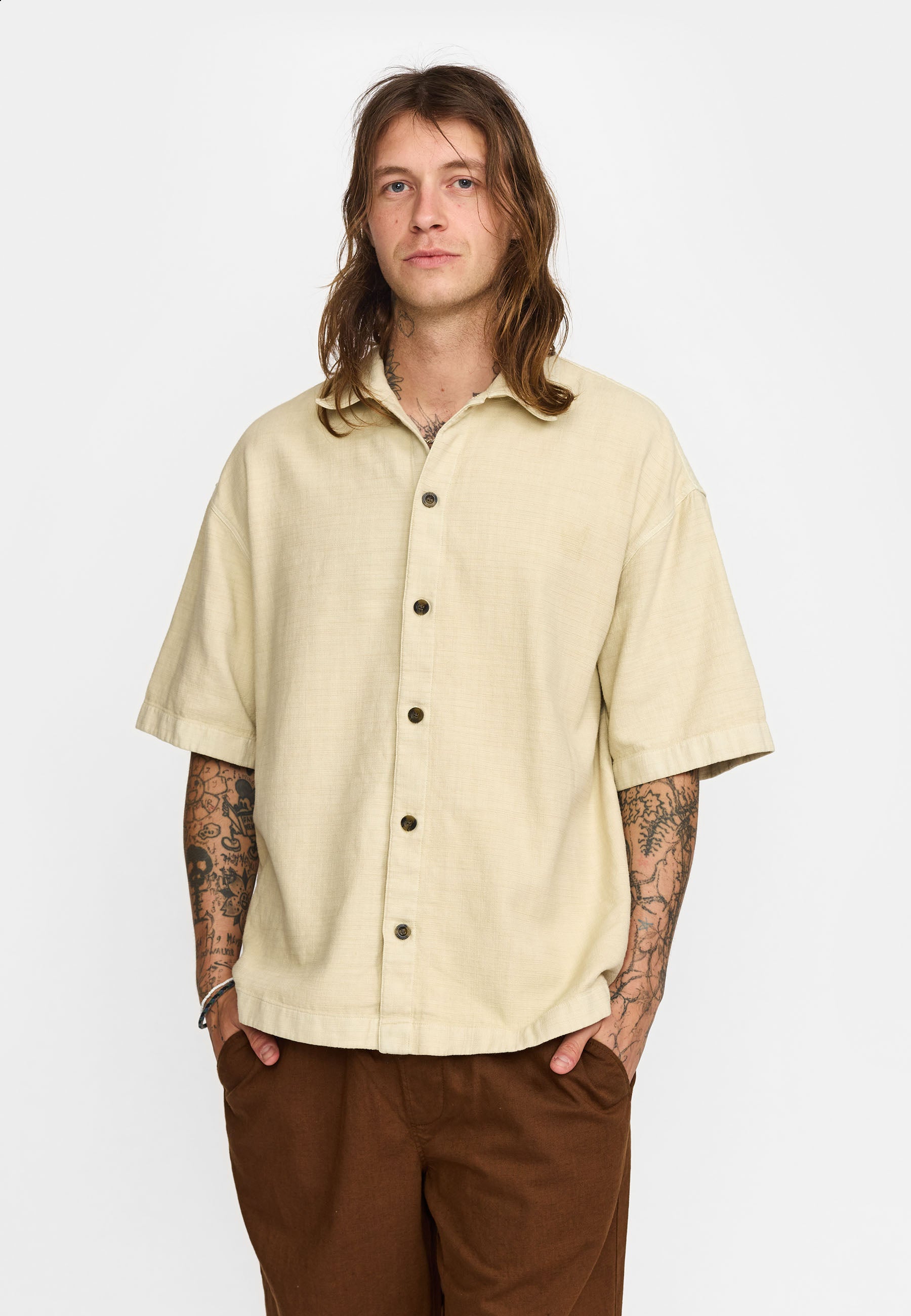 Revolution Oversize Short-sleeved Shirt Short-sleeve shirts Offwhite